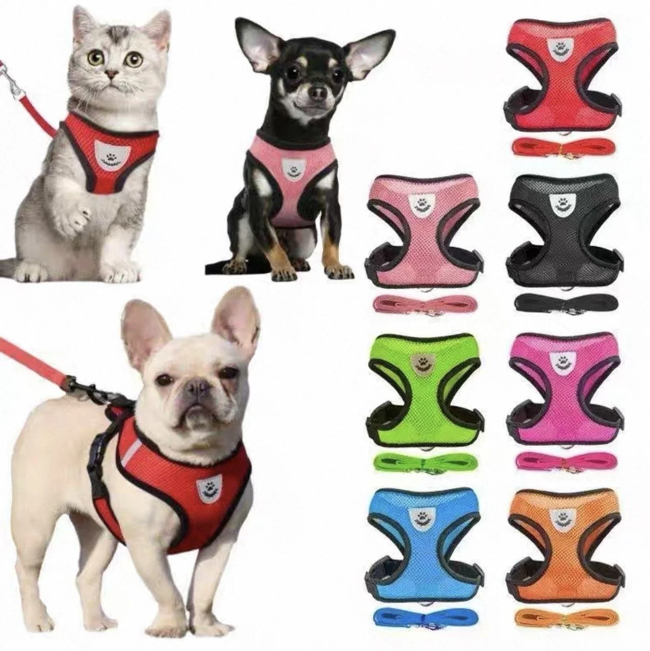 Breathable Comfort Pet Harness & Leash Set 🐾