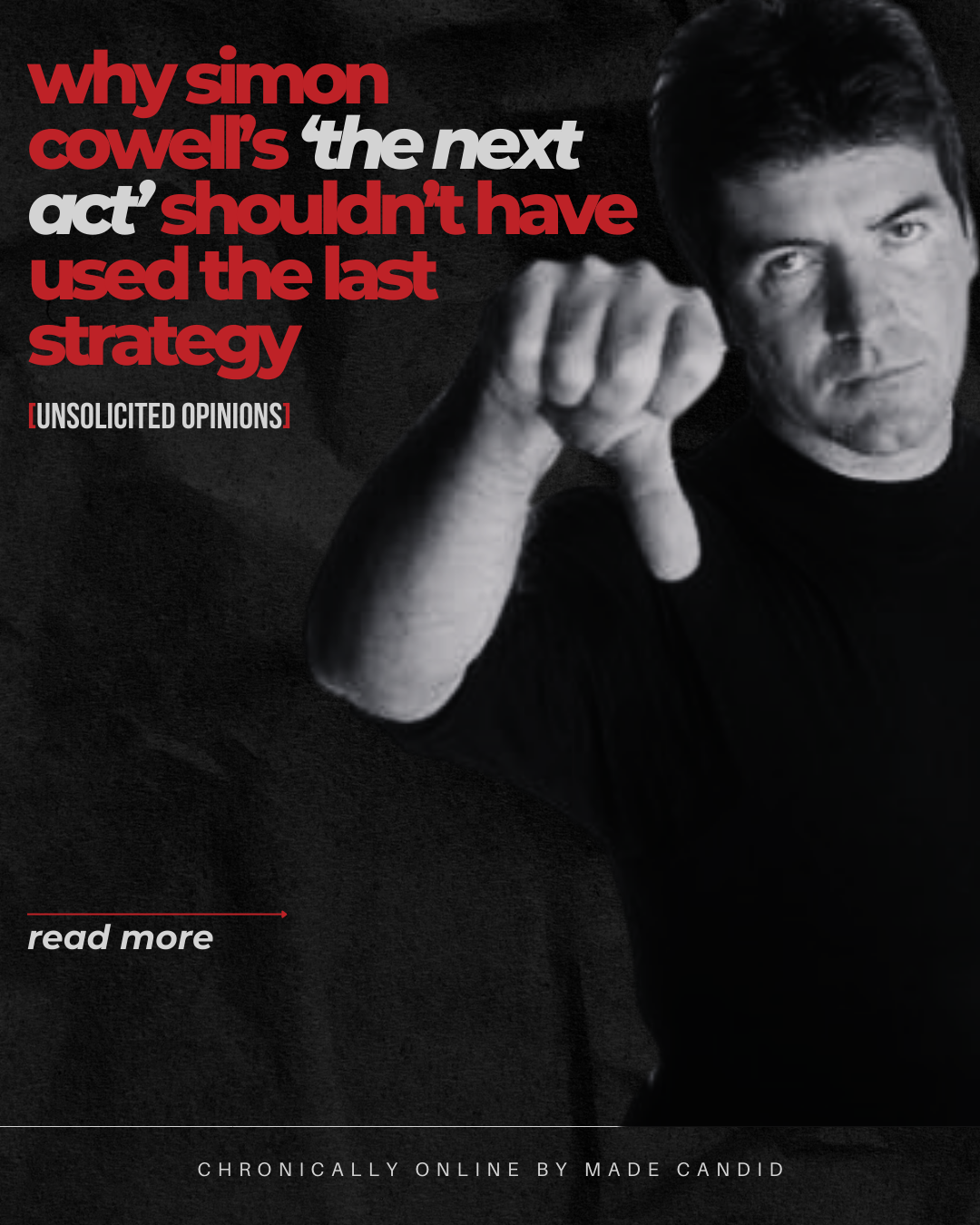 Why Simon Cowell's The Next Act shouldn't have used The Last Strategy