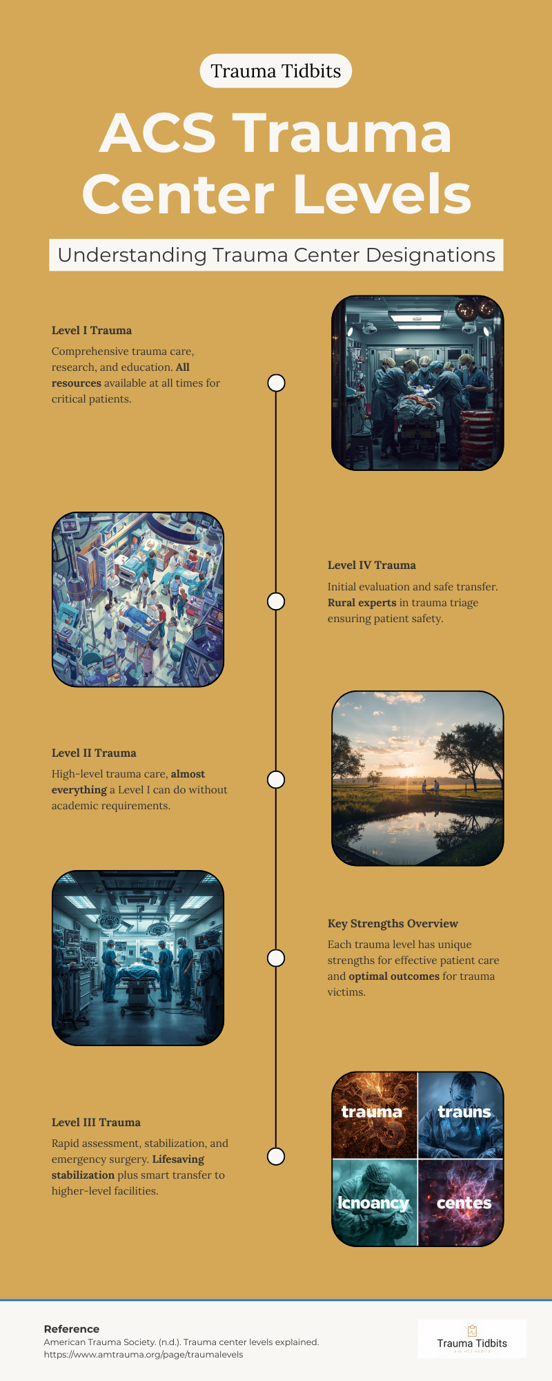 ACS Trauma Center Levels Infographic
