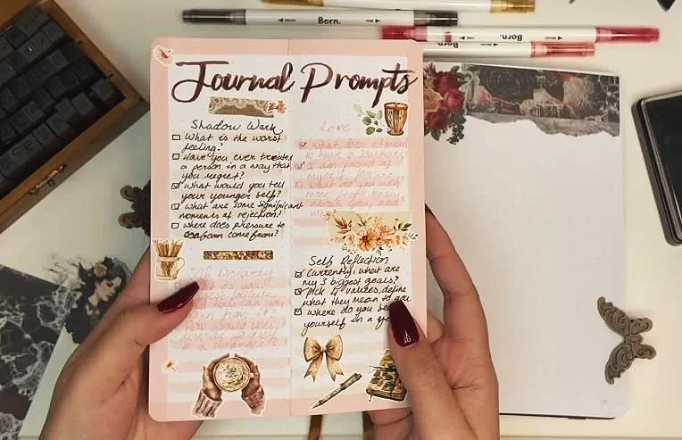 13 Prompts that I used in my 2026 Self Care Bullet Journal