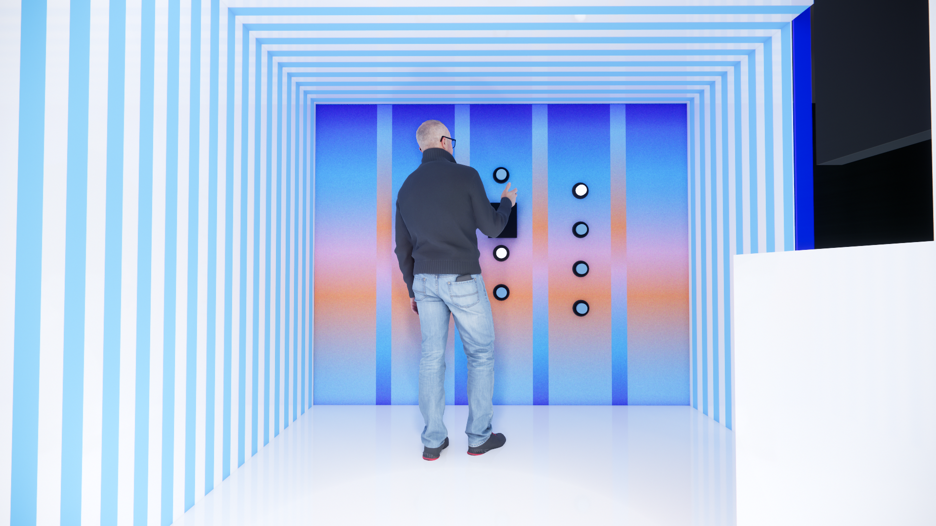 The Impact Zone was treated as both architecture and interface