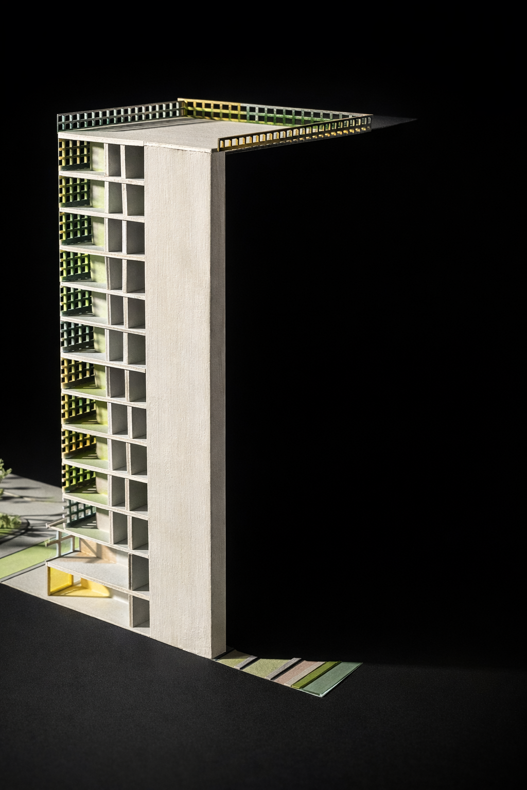 The facades chromatic montage mosaic cast each piece onto a larger puzzle of layered histories