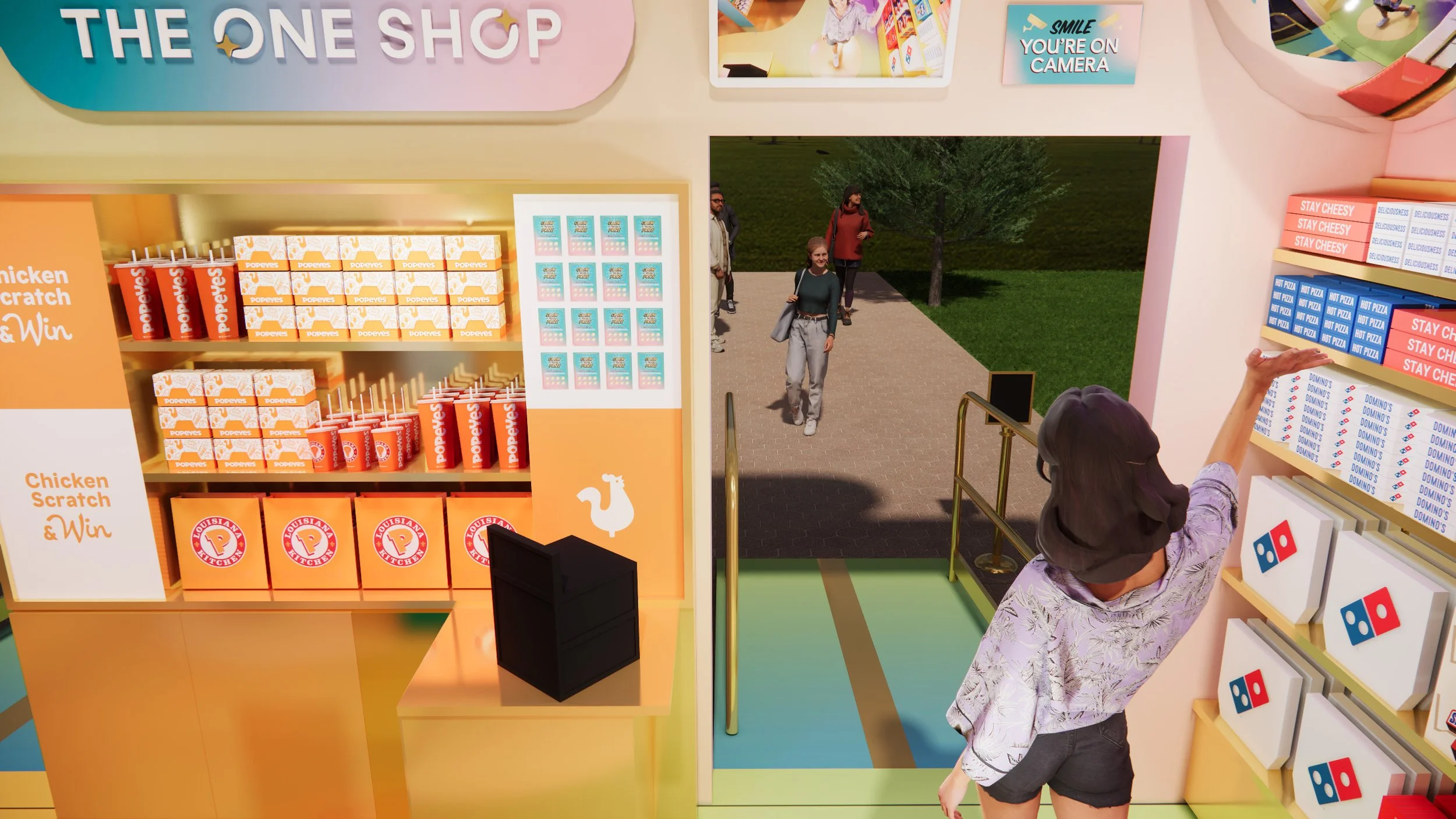 Responsible for designing the Popeyes section of the traveling shop