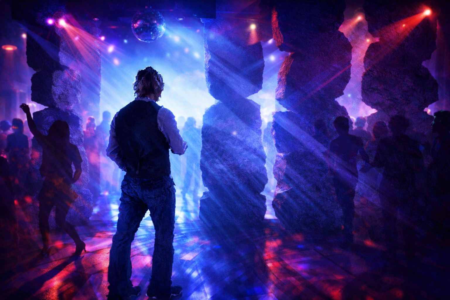 Cast in the rubble is integratio,n and here you can see the top floor club