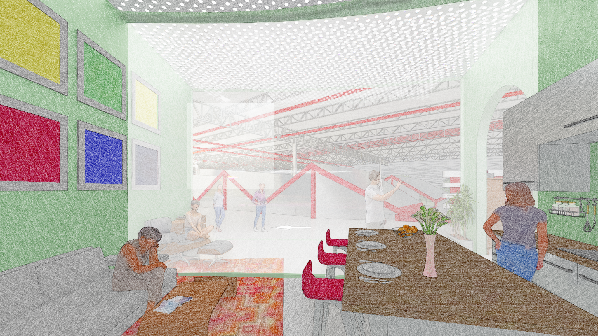 Leases guarantee subsidized rent, monthly stipends, and required participation in public programming