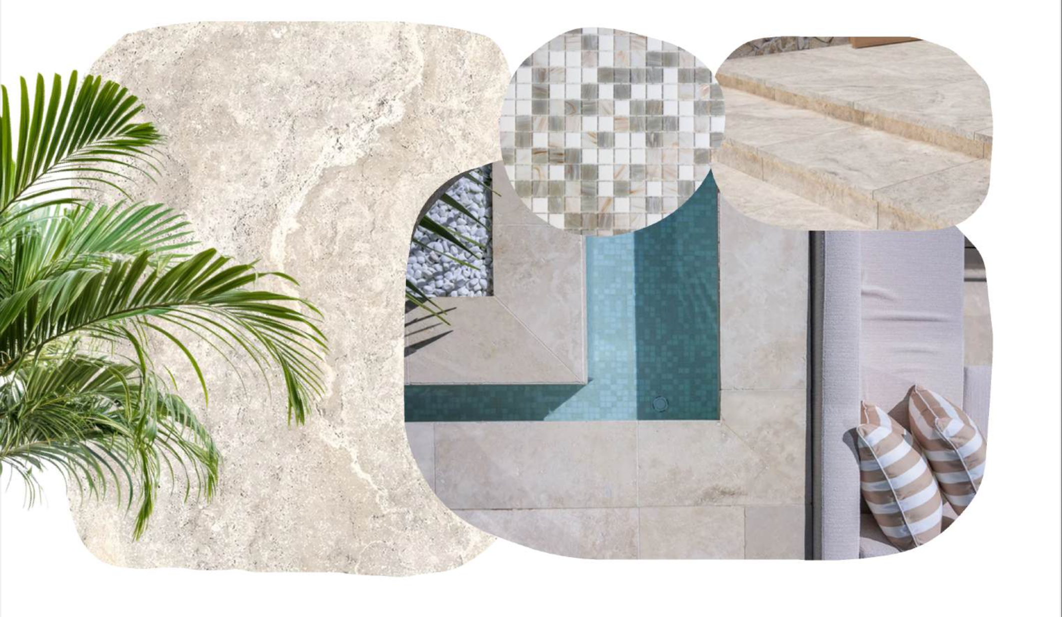 Swim Sooner pool waterline, coping and tiles themed for St Tropez