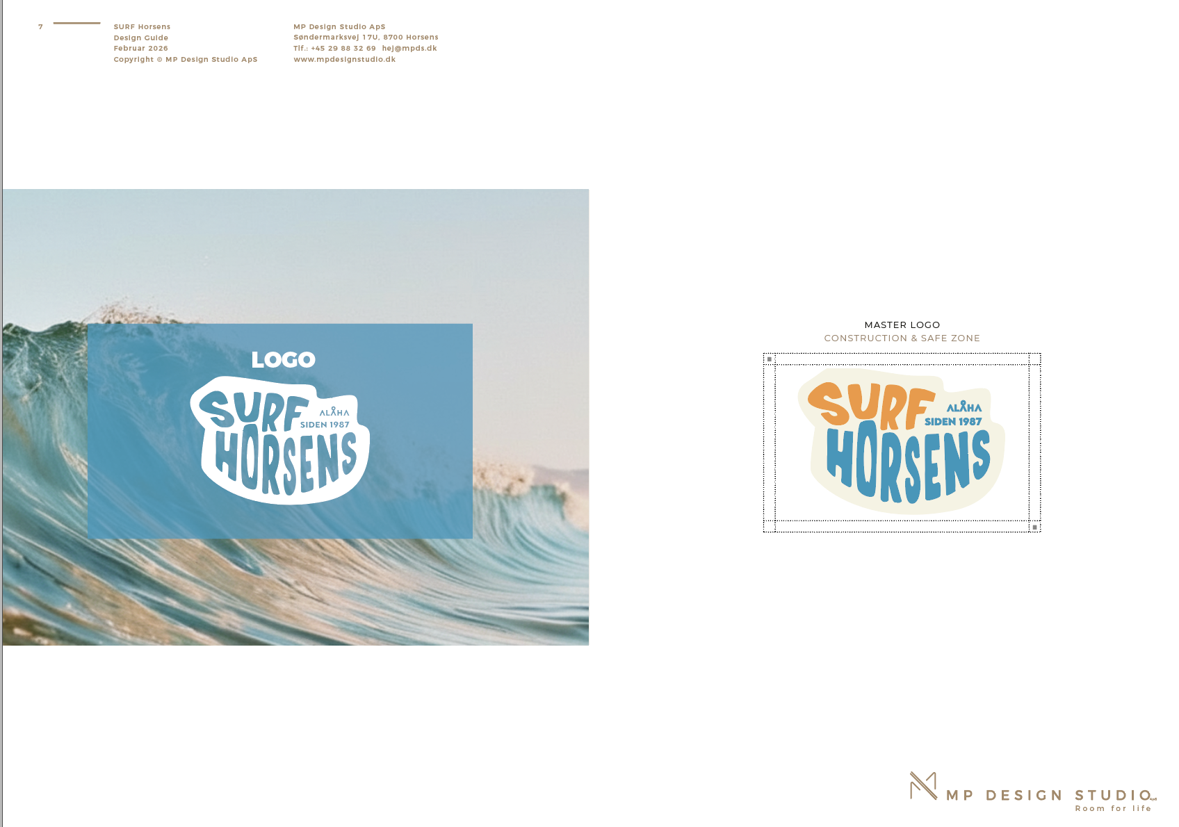SurfHorsens visuel identitet by MP Design Studio Aps, Marie Prokopek