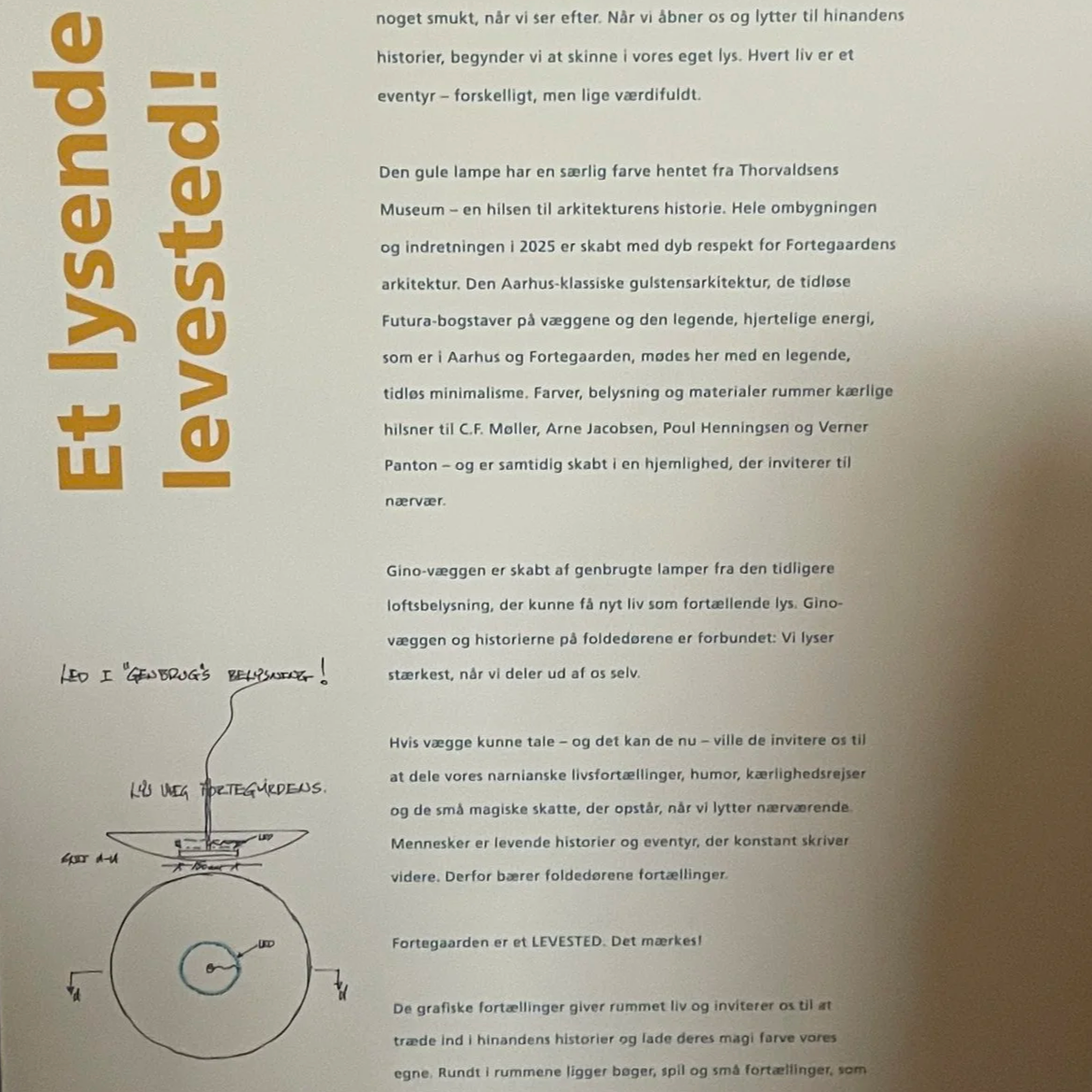 Folie design Fortegaarden af Marie Prokopek