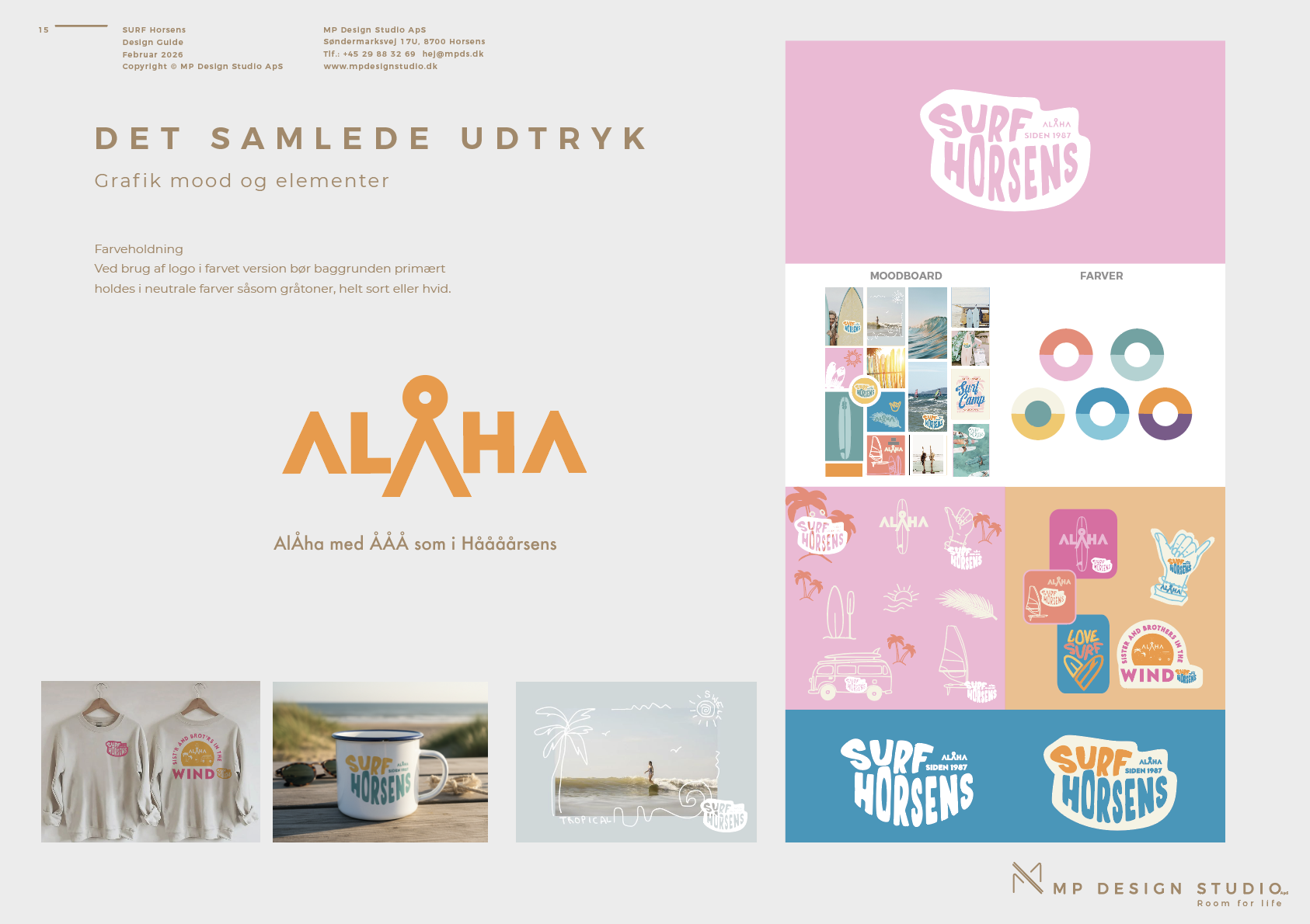 SurfHorsens visuel identitet by MP Design Studio Aps, Marie Prokopek