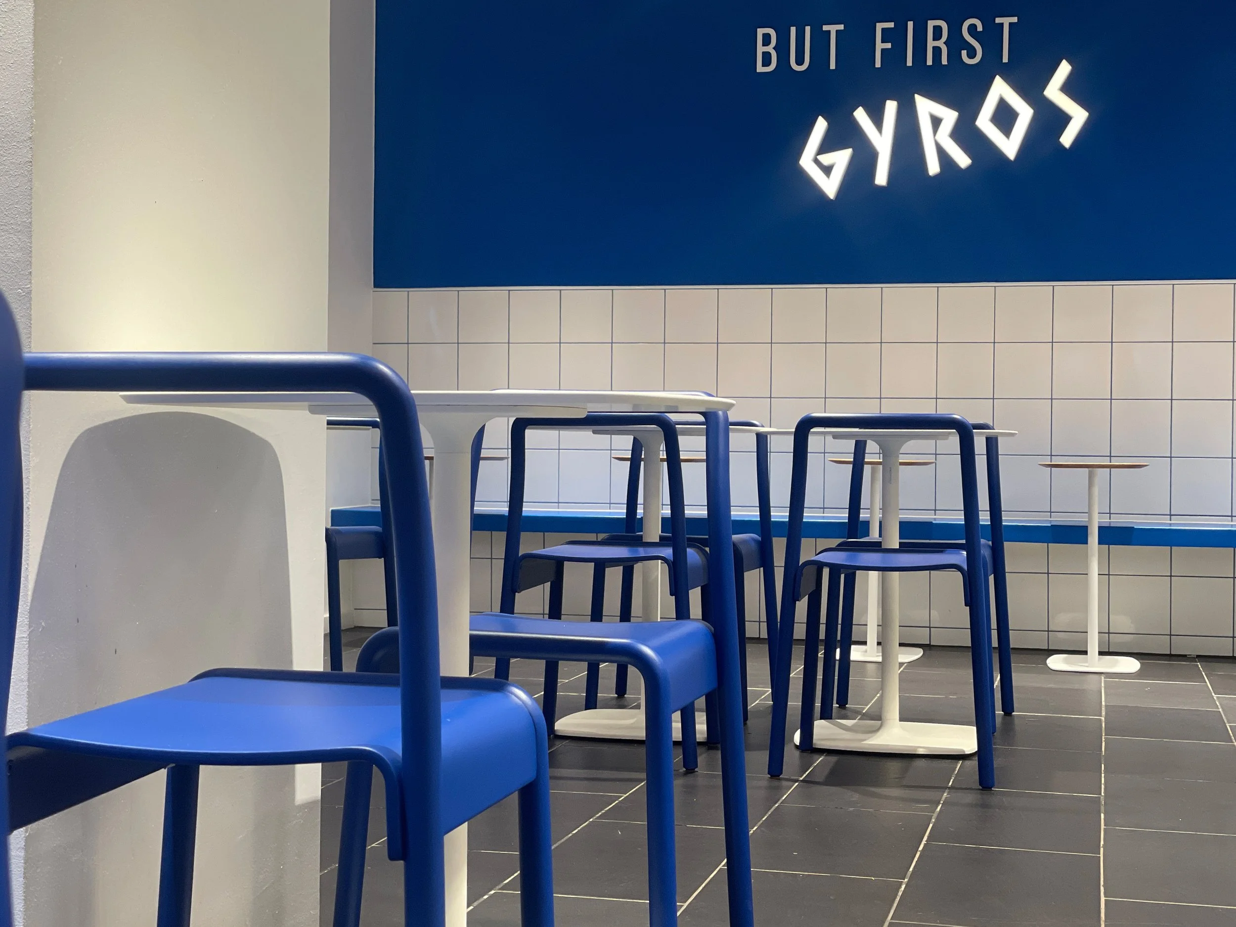 Gyros Heroes restaurant, Odense, design Marie Prokopek