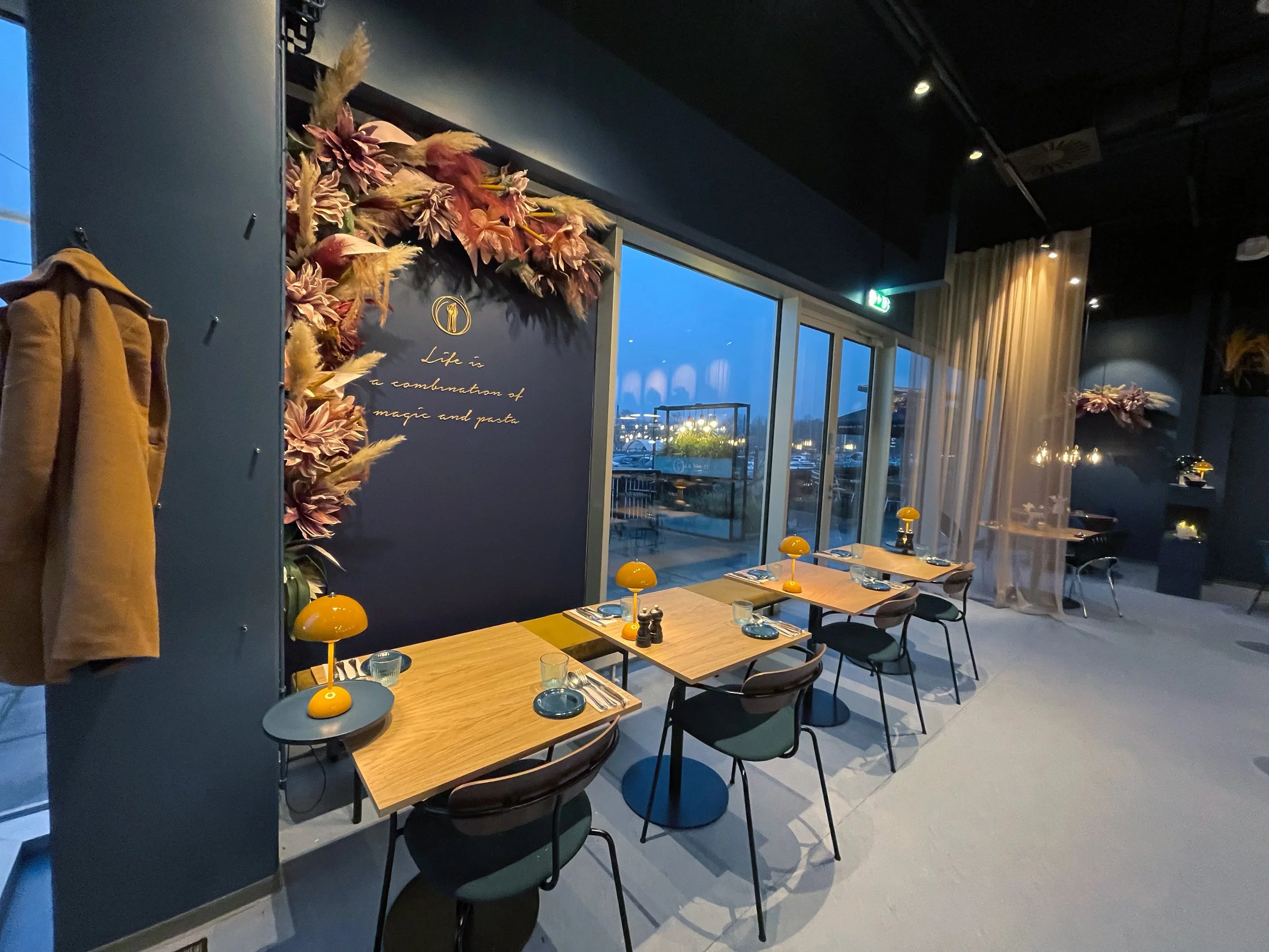 Restaurant indretning, Konceptdesign, visueltdesign, MP design Studio Marie Prokopek  