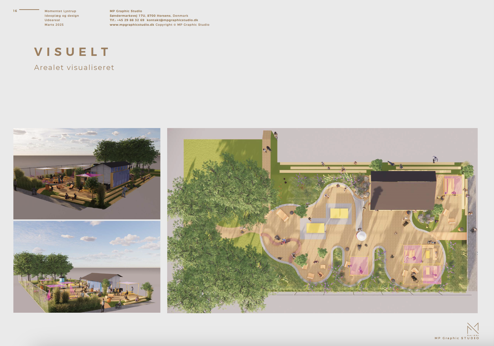 Lystrup svømmehal MP design Studio Marie Prokopek  Udemiljø