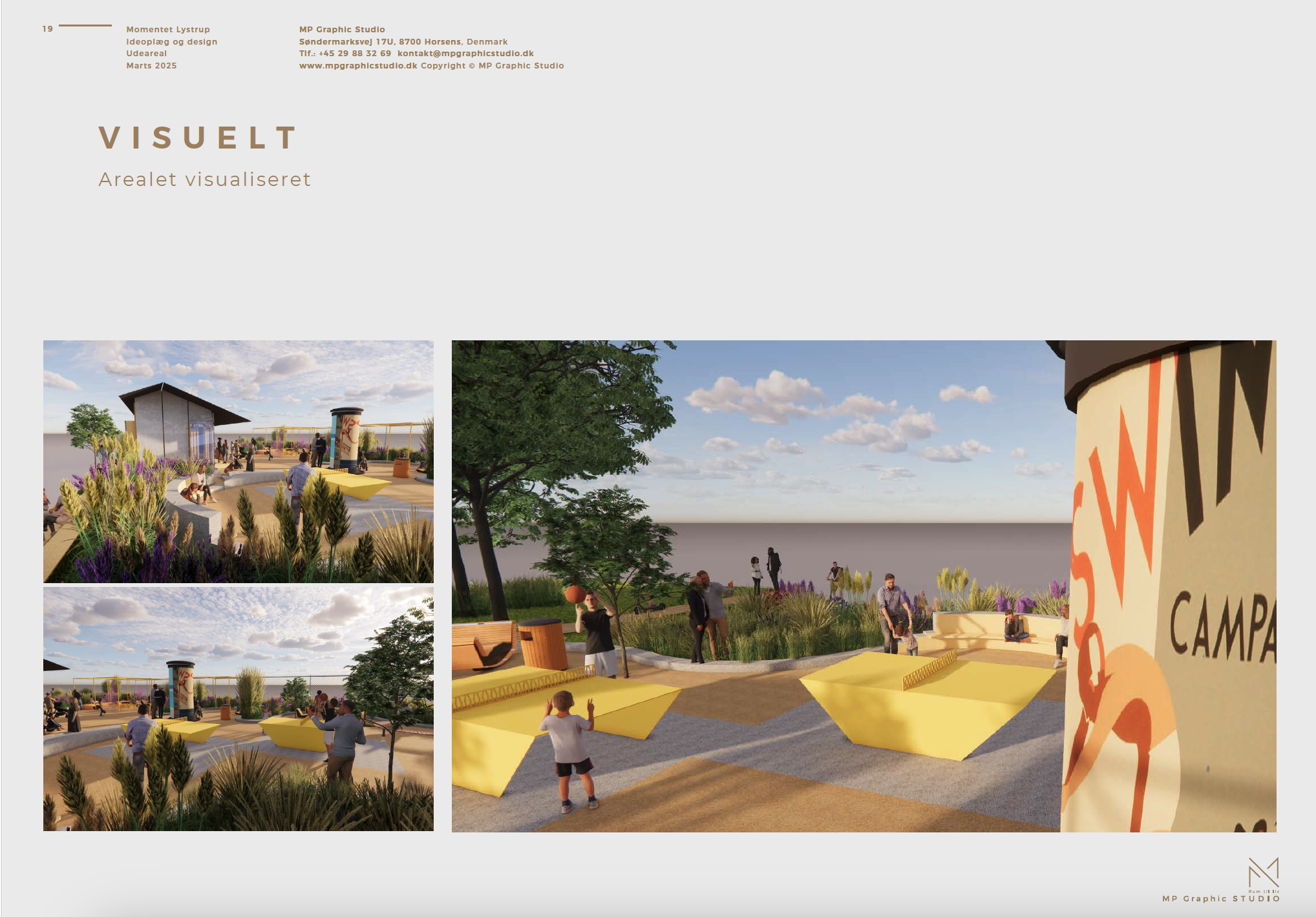 Lystrup svømmehal MP design Studio Marie Prokopek  Udemiljø