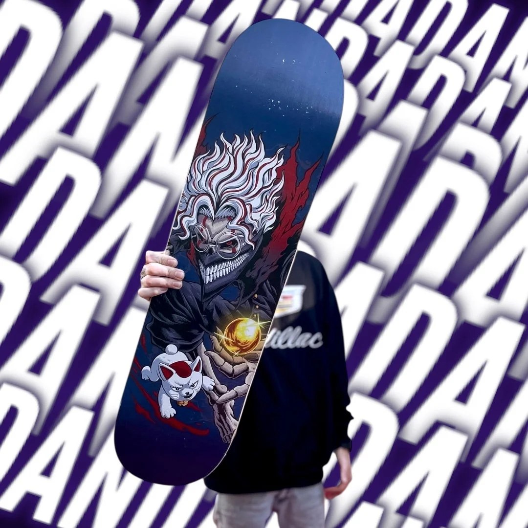 GOLDEN BALL DANDADAN SKATEBOARD DECK LIMITED EDITION COLLAB WITH @STROBE SOCIETY