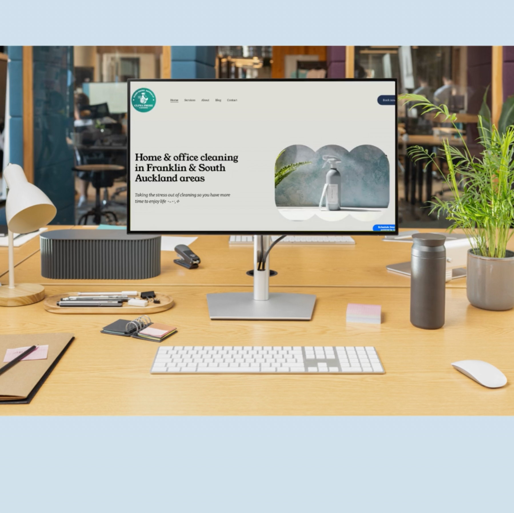 Website design for www.climaclean.co.nz l Clima Clean, based in Glenbrook, Auckland, New Zealand