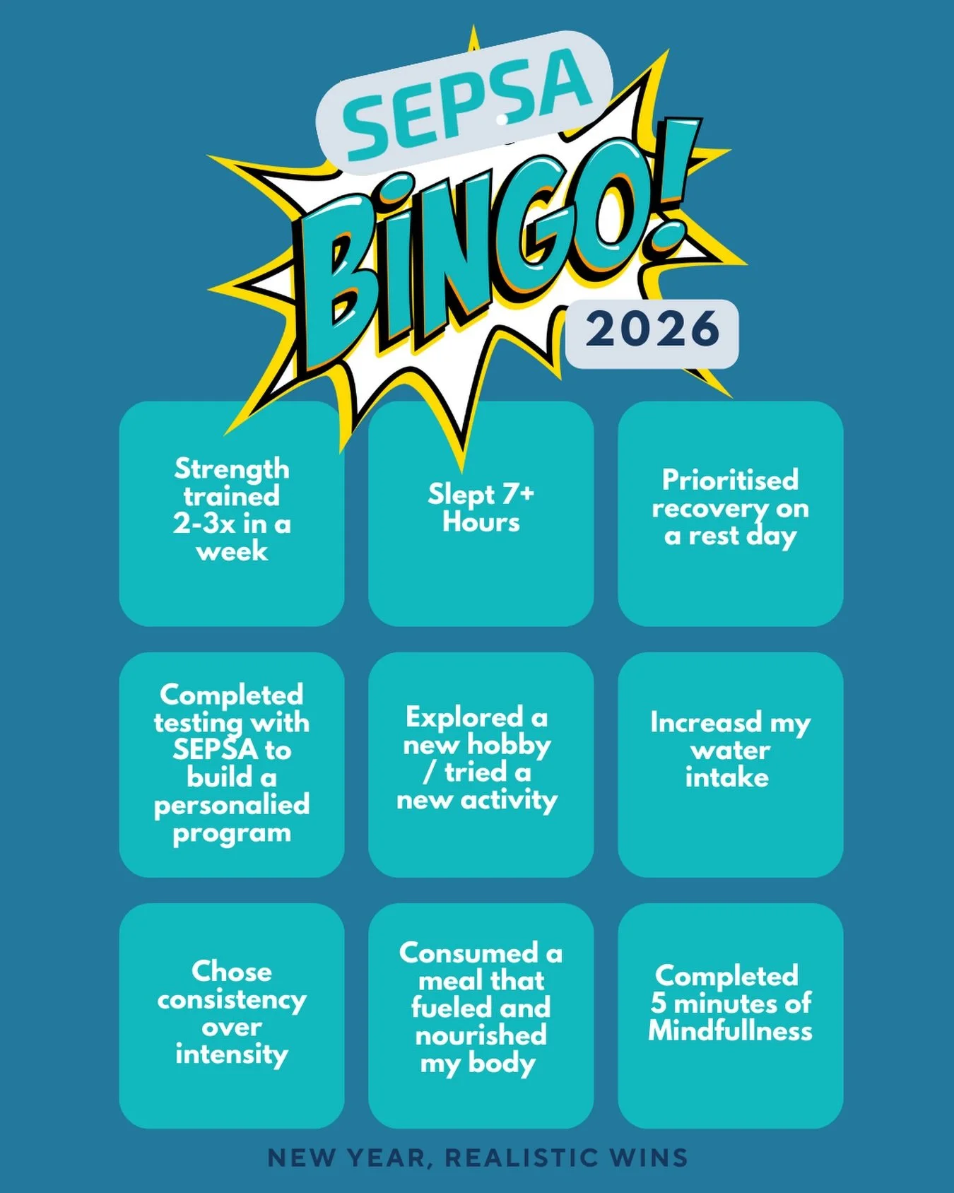 2026 isn&rsquo;t about perfection.
It&rsquo;s about realistic wins you can actually stick to 💪🏼

✔️ Strength training
✔️ Better sleep
✔️ Rest &amp; Recovery
✔️ Consistency over intensity

Because progress isn&rsquo;t built in a single session &mdas