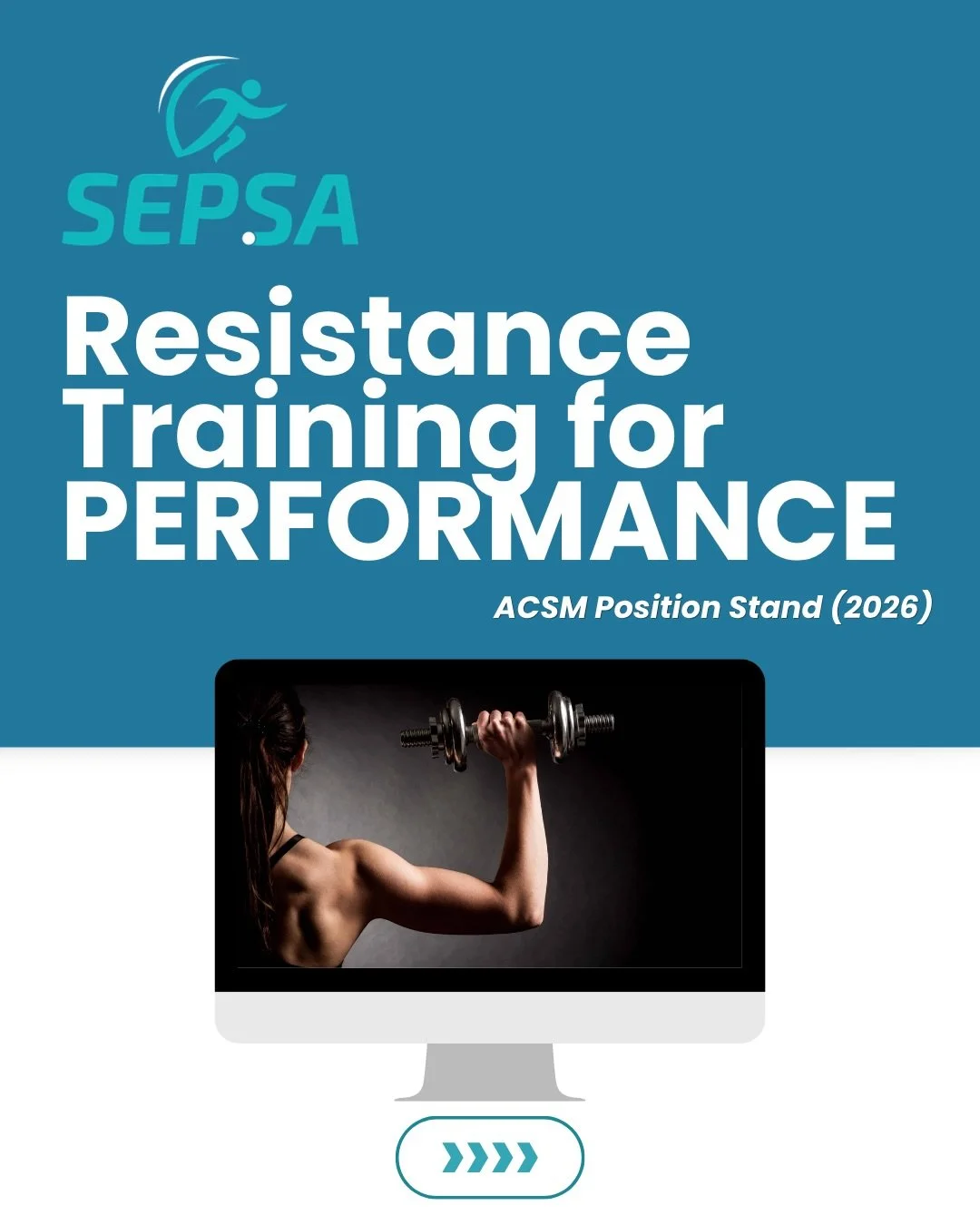 Resistance Training for PERFORMANCE 

The new ‼️ American College of Sports Medicine position stand, 
&ldquo;Resistance Training Prescription for Muscle Function, Hypertrophy, and Physical Performance in Healthy Adults&rdquo; synthesises 137 systemat