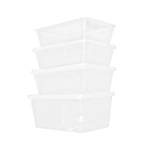 Clear Rectangular Containers
