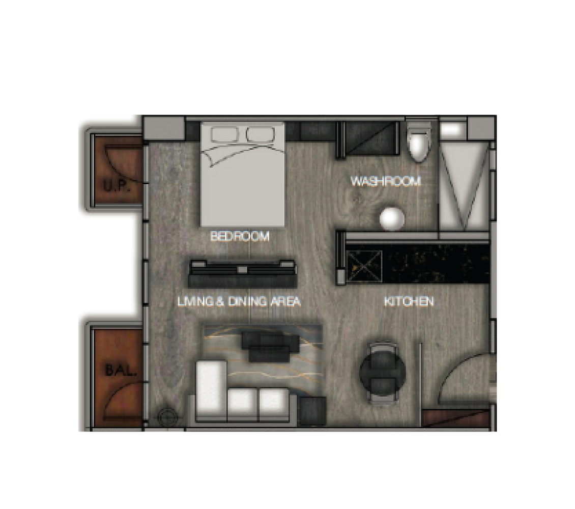 Beak Terrace 1 Bedroom Layout Serviced Apartment North Point