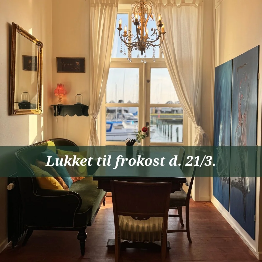 𝗢𝗕𝗦 𝗹&oslash;𝗿𝗱𝗮𝗴 𝗱. 𝟮𝟭. 𝗺𝗮𝗿𝘁𝘀

Vi er s&aring; heldige, at flere har valgt at holde deres selskab hos os denne dag &ndash; og det er vi virkelig taknemmelige for 🤍

Derfor holder vi lukket til frokost, s&aring; vi kan give selskabern