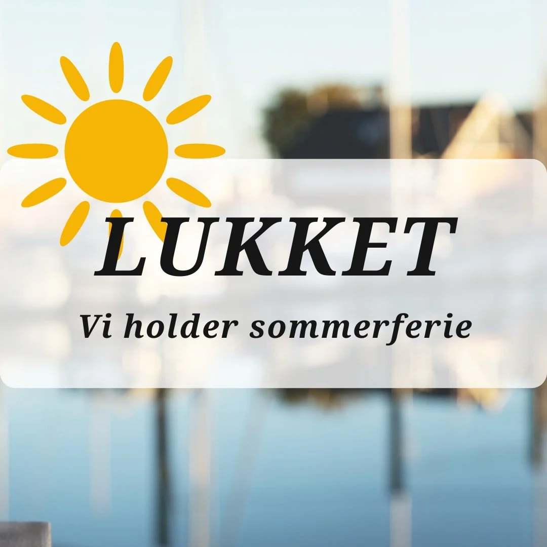 Vi holder sommerferie