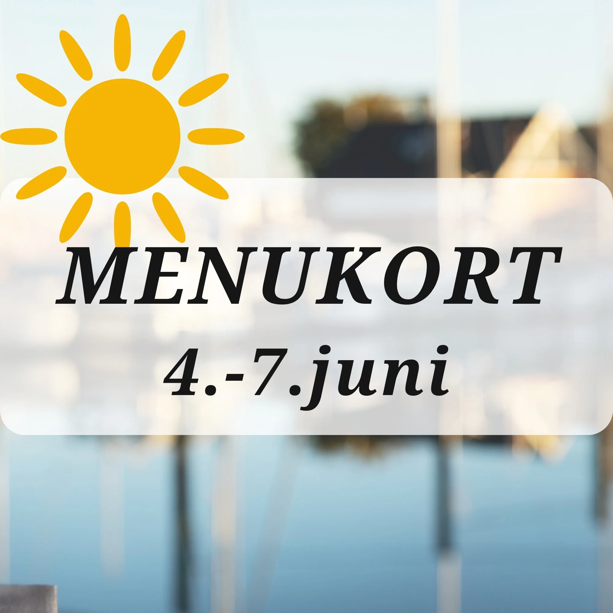 Midlertidigt menukort