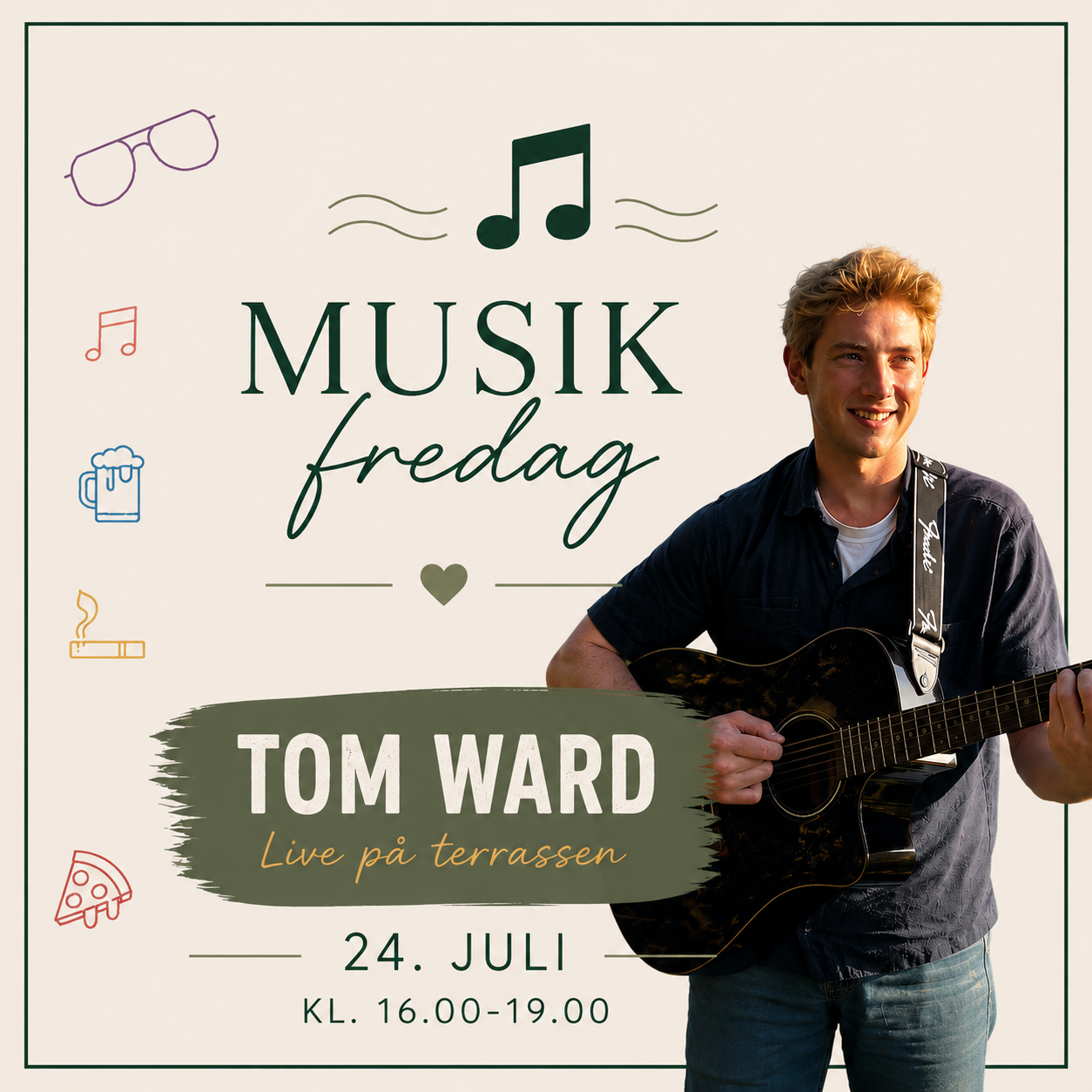 Musikfredag på Holmen - 𝗠𝗘𝗗 𝗧𝗢𝗠 𝗪𝗔𝗥𝗗