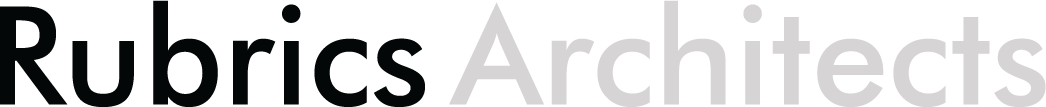 Text graphic reading 'Rubrics Architects' with 'Rubrics' in bold black and 'Architects' in light gray.
