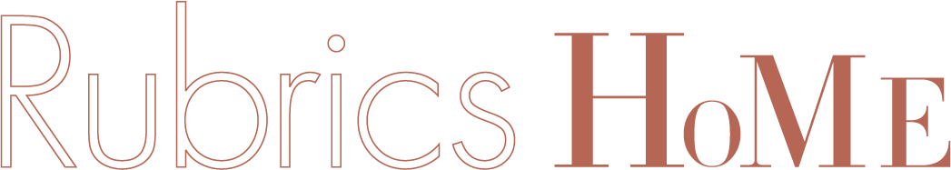 Text reading 'Rubrics HOME' in different font sizes and colors on a black background.