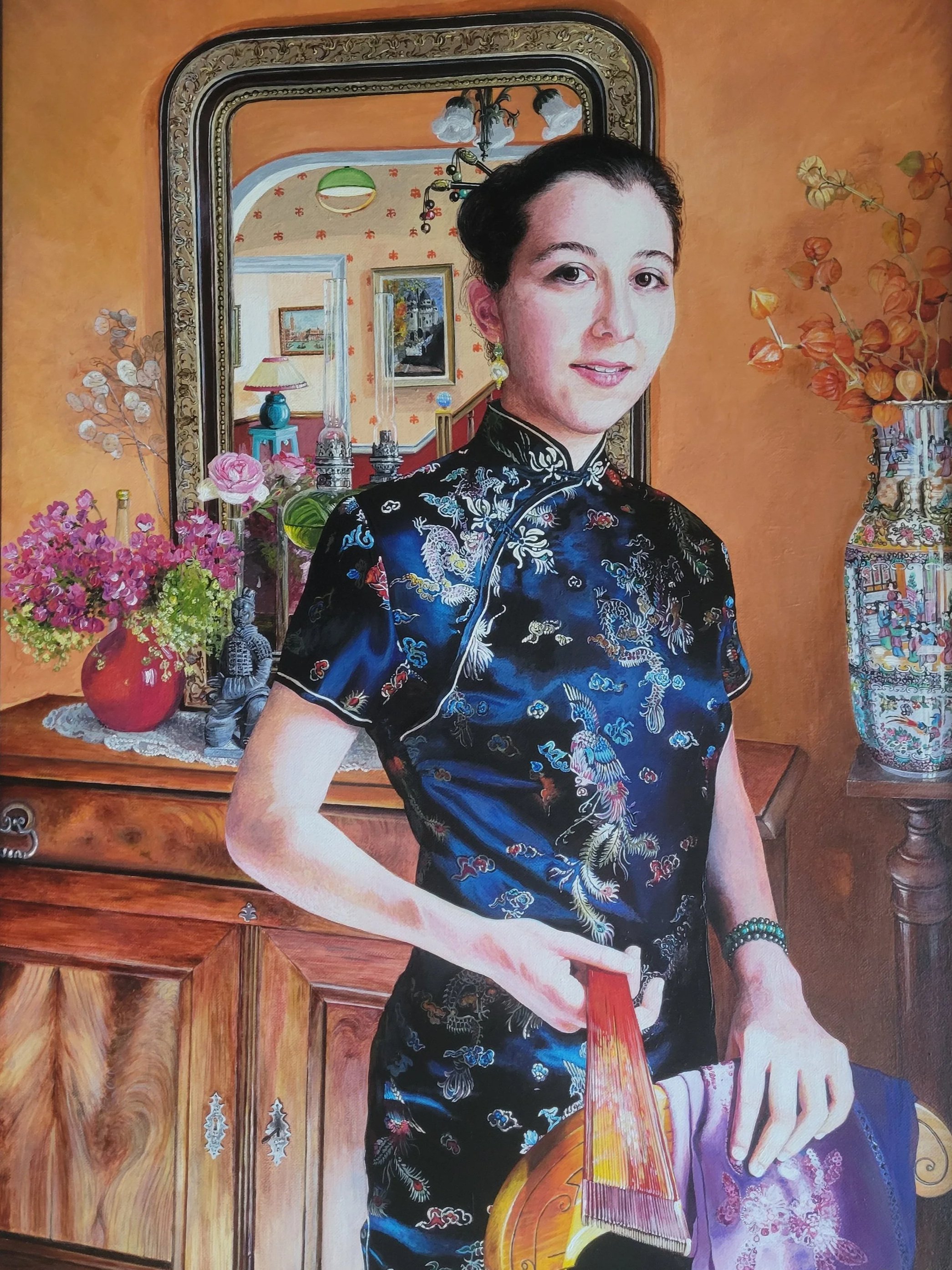 Chinoise à l'éventail