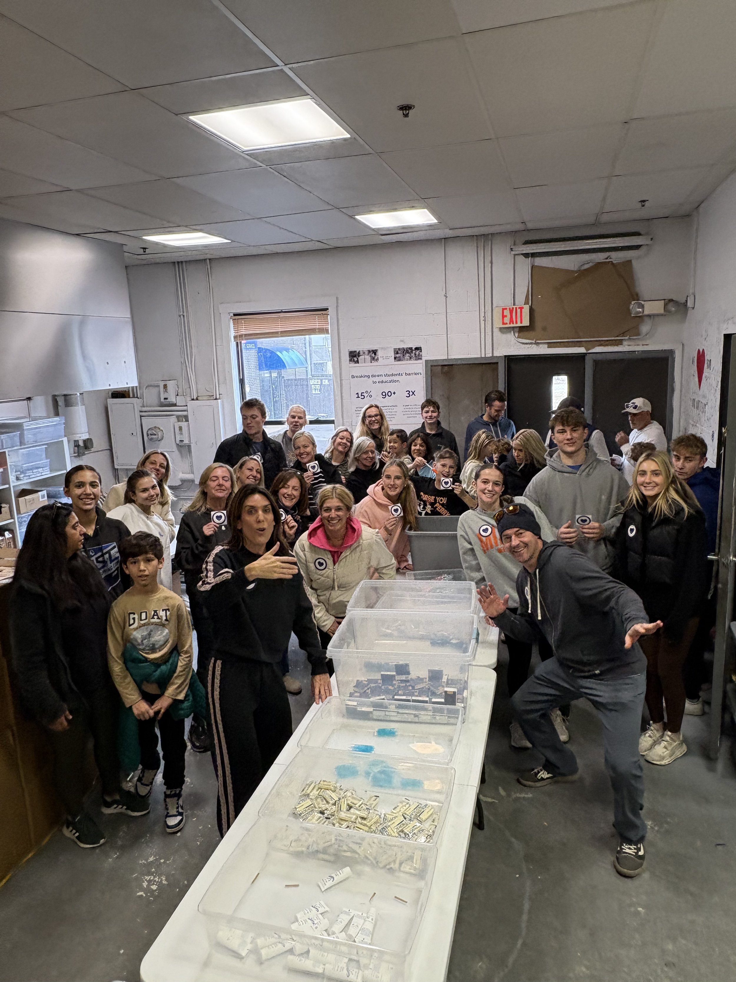 April warehouse hygiene kit packing evebt