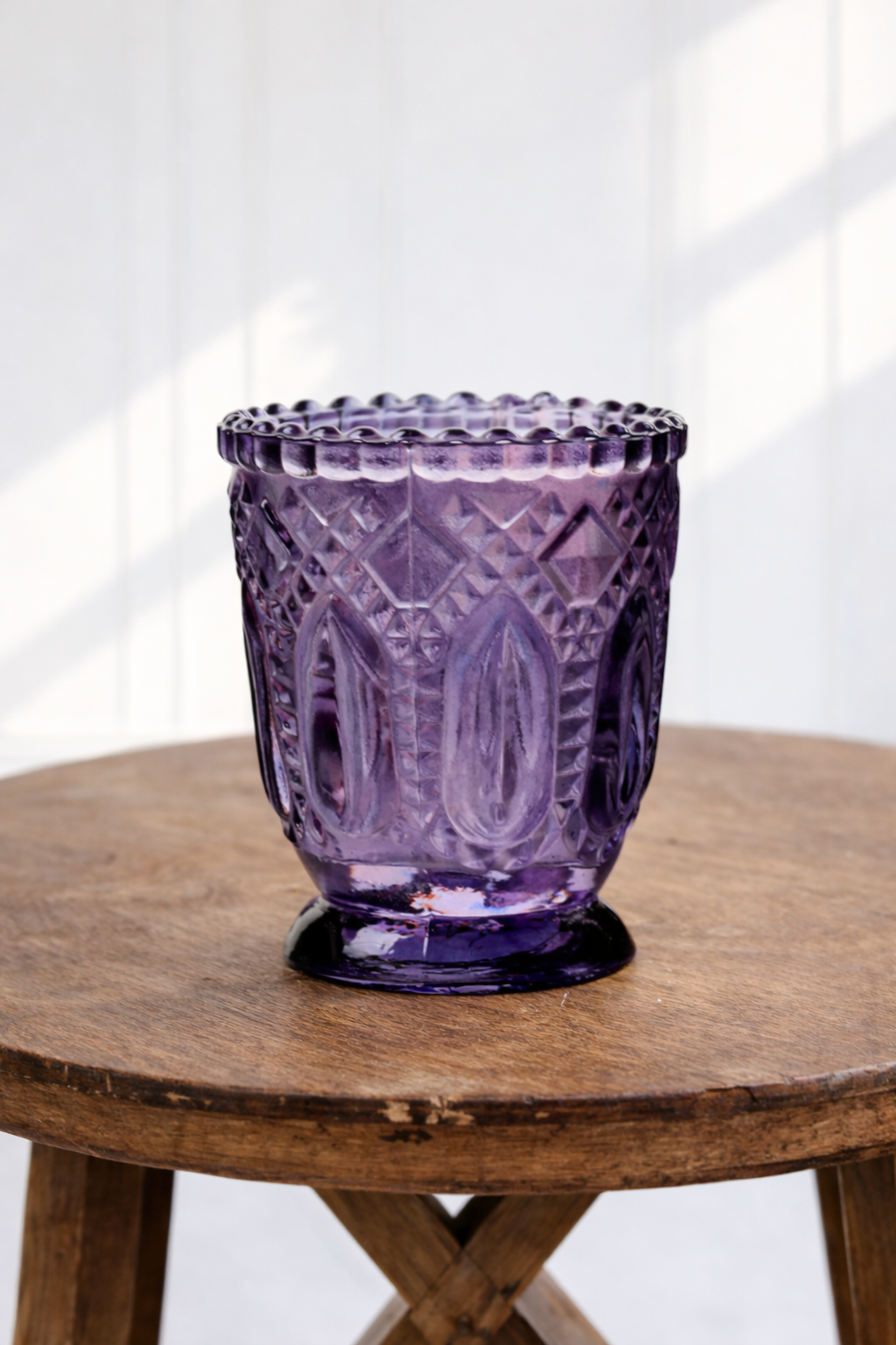Purple Vintage Candle Holders