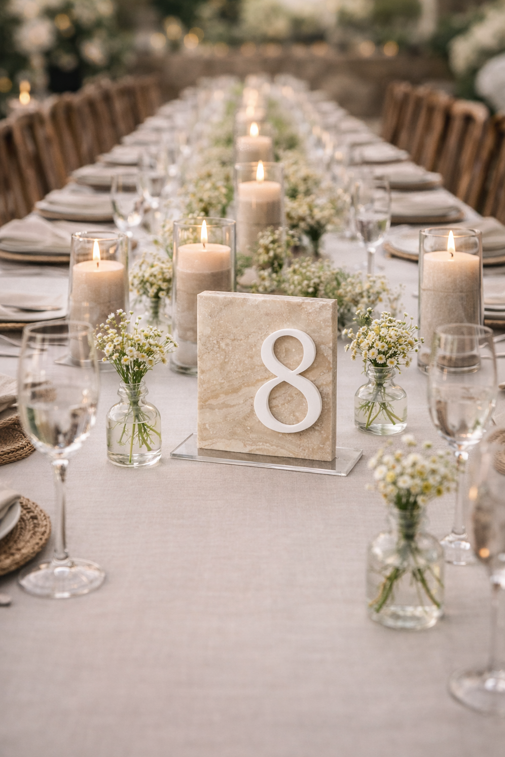 Edgy Stone Tables Numbers 1 through 20 - $6.00 each to rent