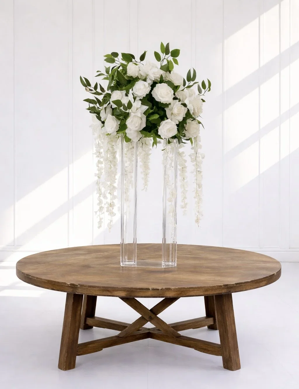 Trista Elevated Centerpieces ($50.00 each to rent/ includes the acrylic riser-  16 available)