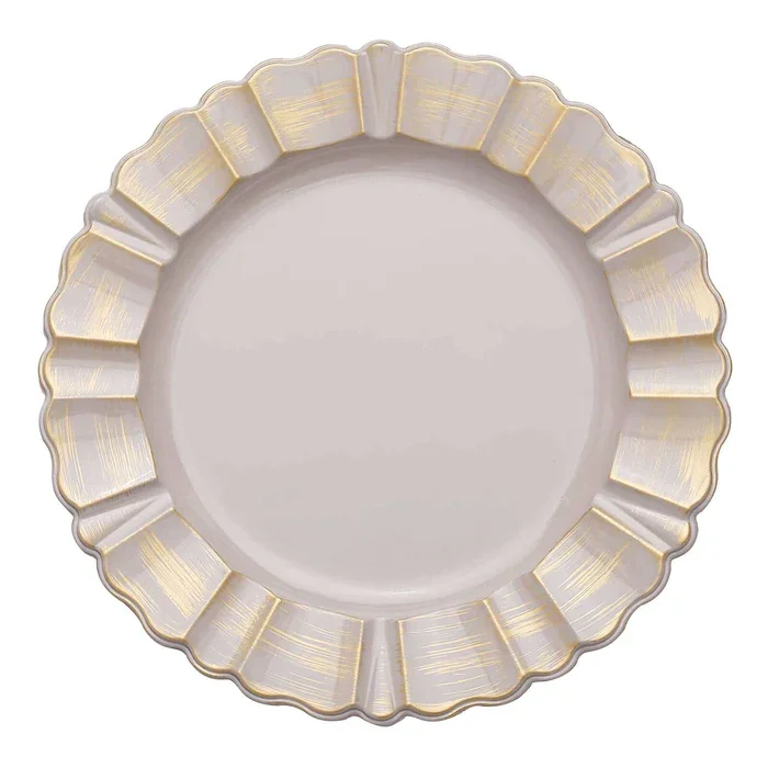 Charger Plate Style L (250 available)- $1.80 each to rent