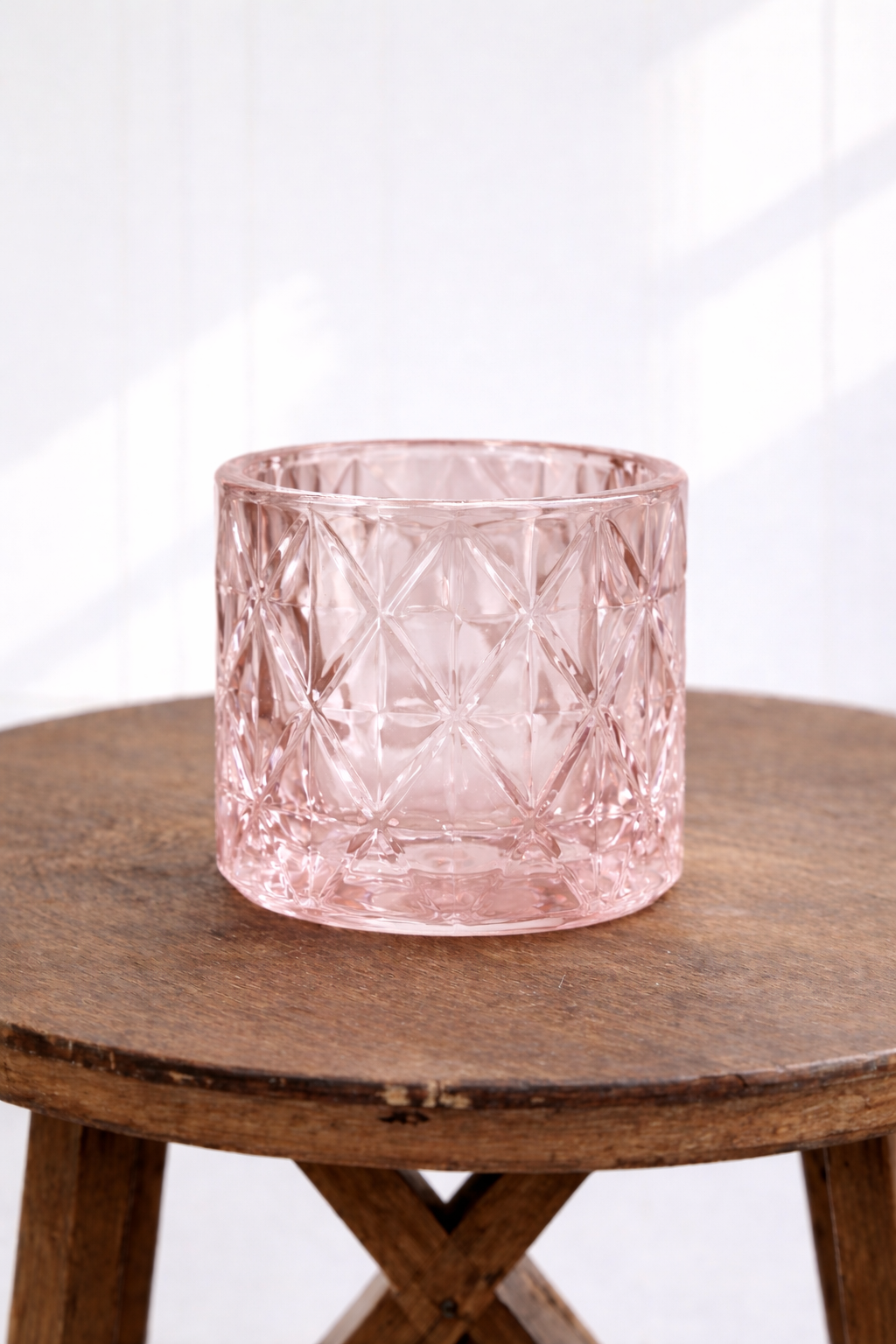 Pink Abstract Candle Holders
