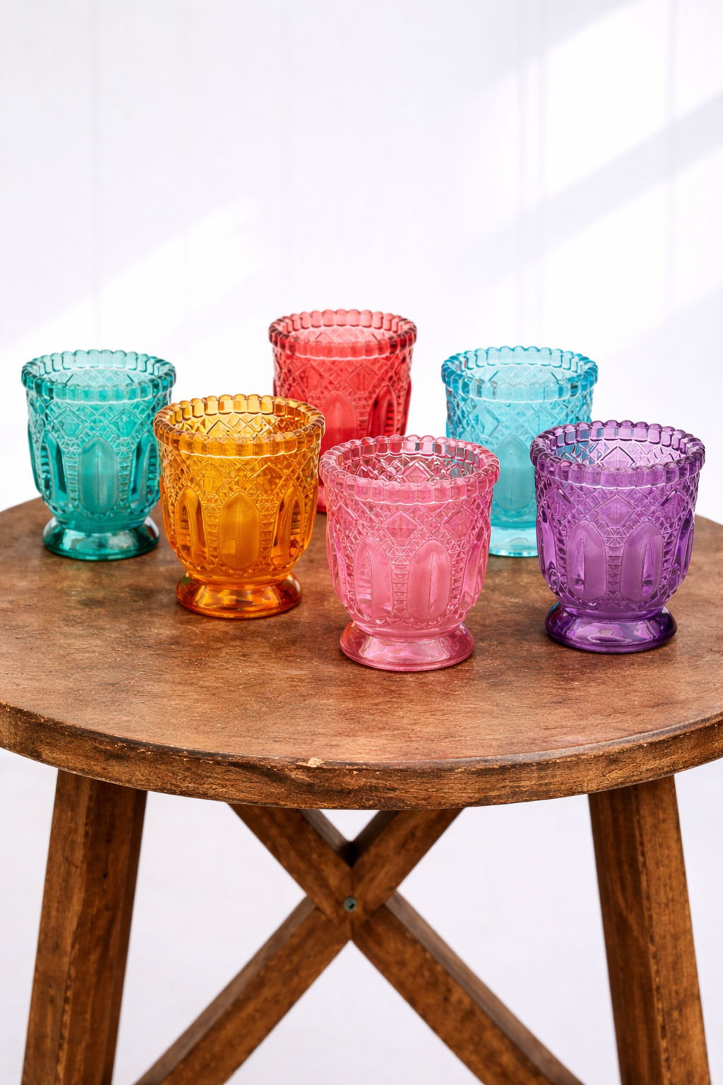 Jewel Tone Vintage Collection of Candle Holders
