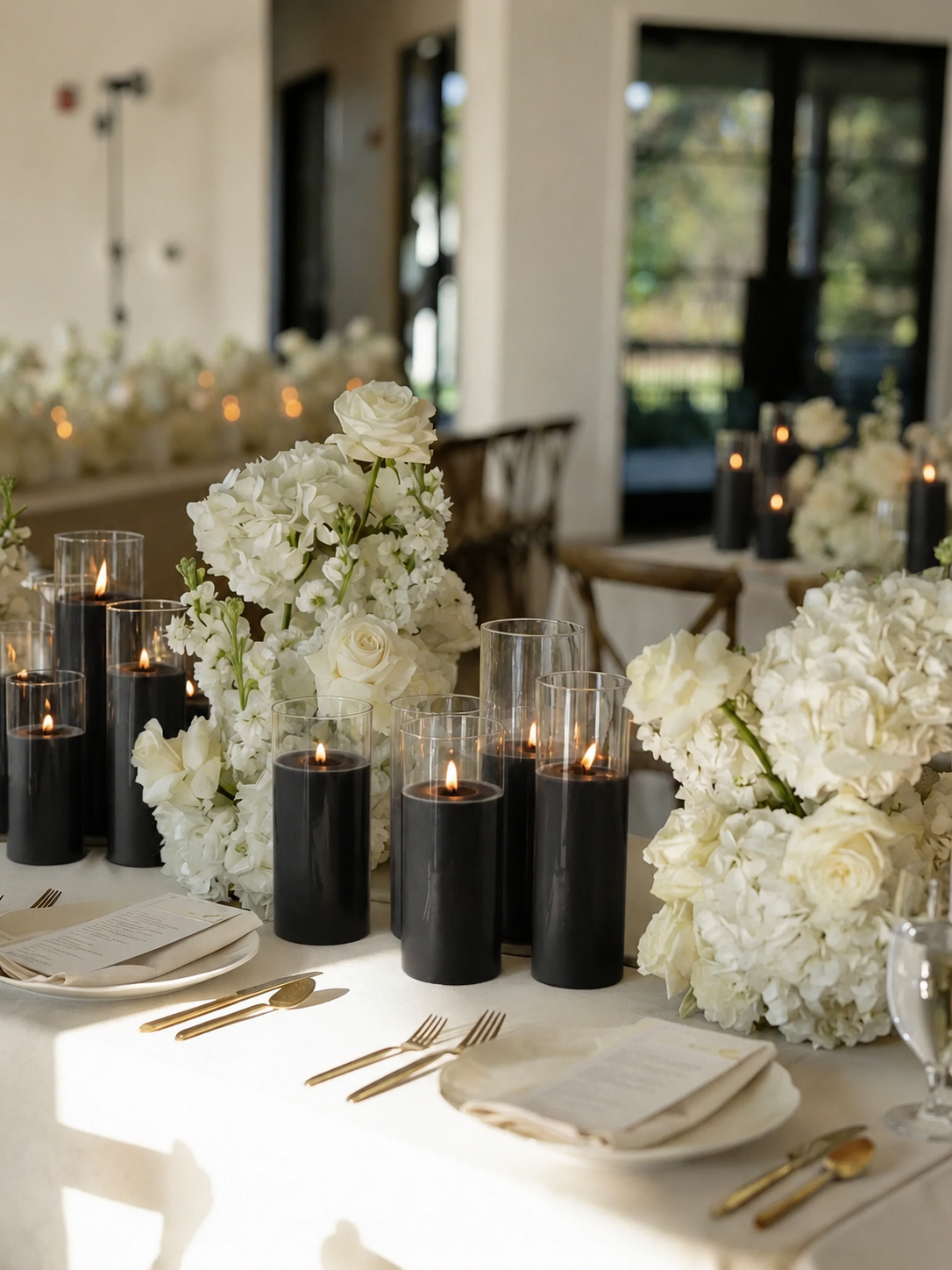 50 Black Sand Wax Cylinder Candles (6,8,10.12 Heights) - $300.00 (10 sets of 50 available)
