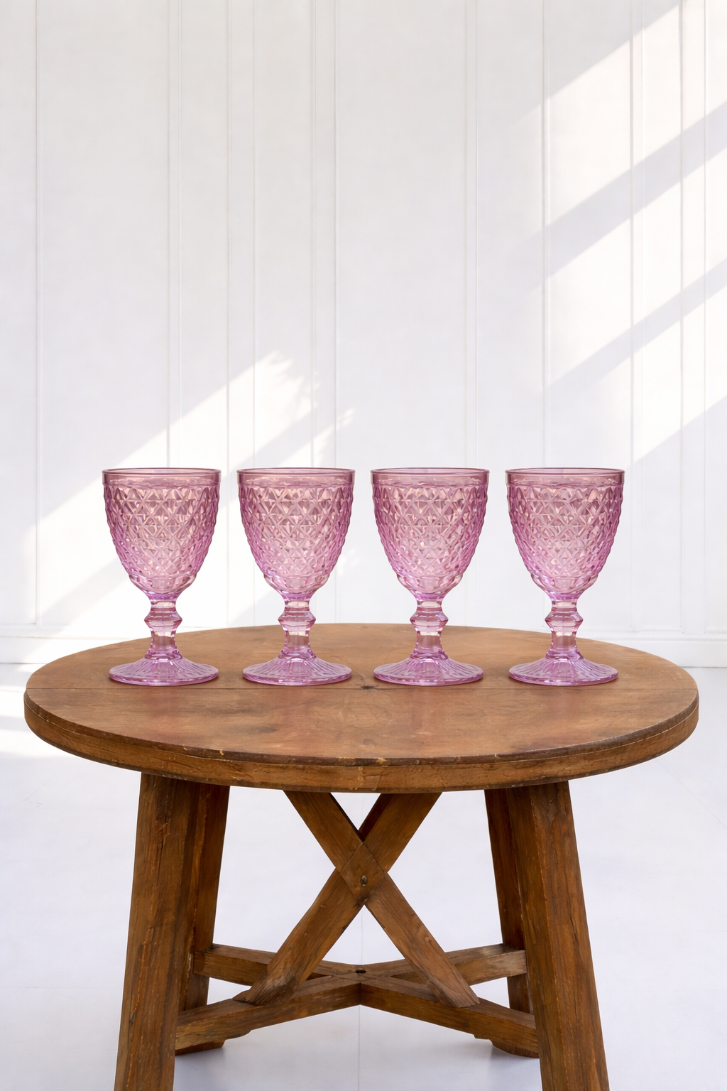 Pink Glass Goblets