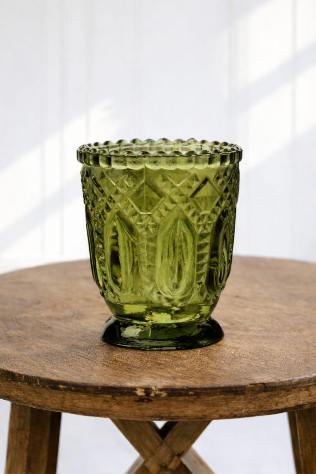 Green Vintsge Candle Holders