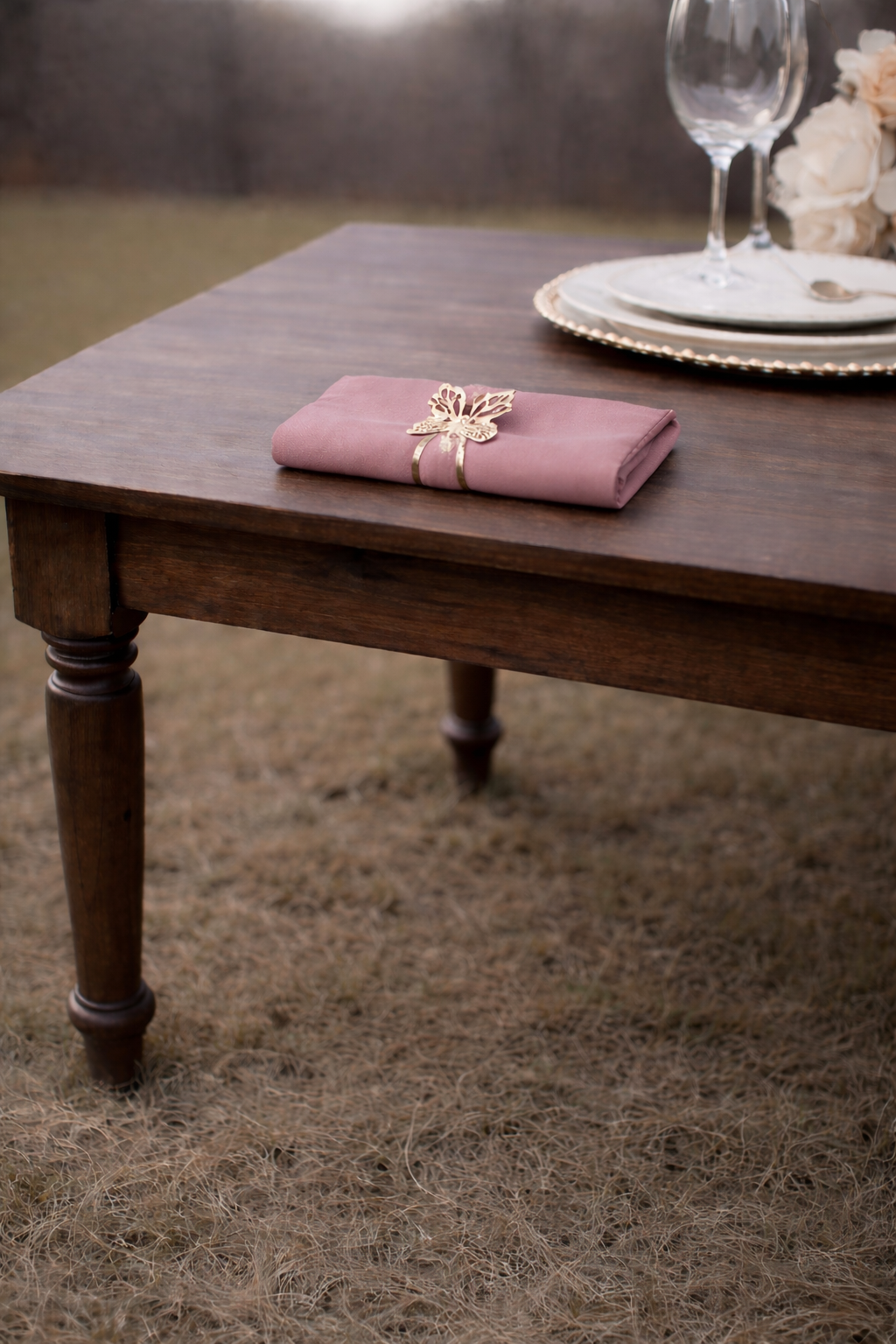 Dusty Rose Polyester Napkin