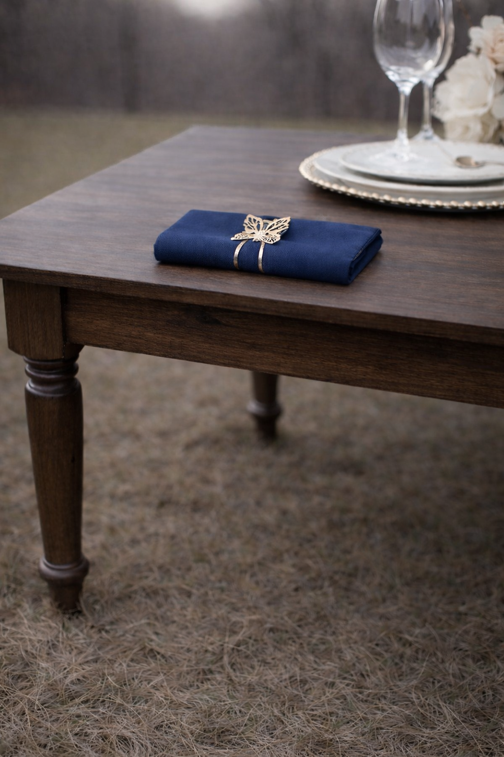 Navy Polyester Napkins