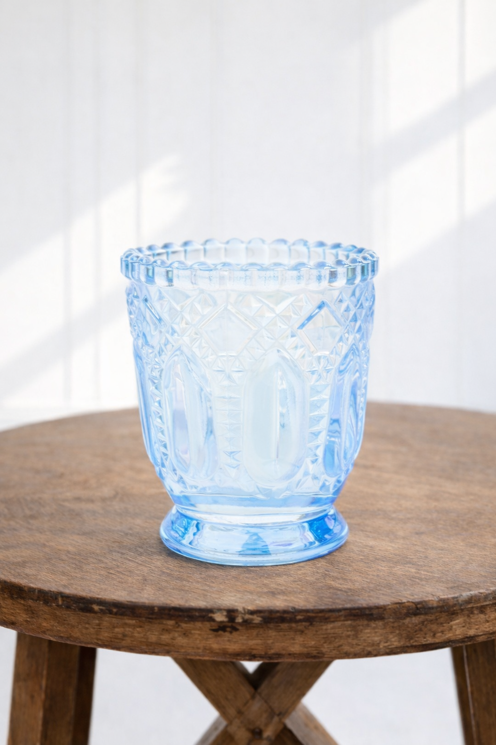 Dusty Blue Vintage Candle Holders