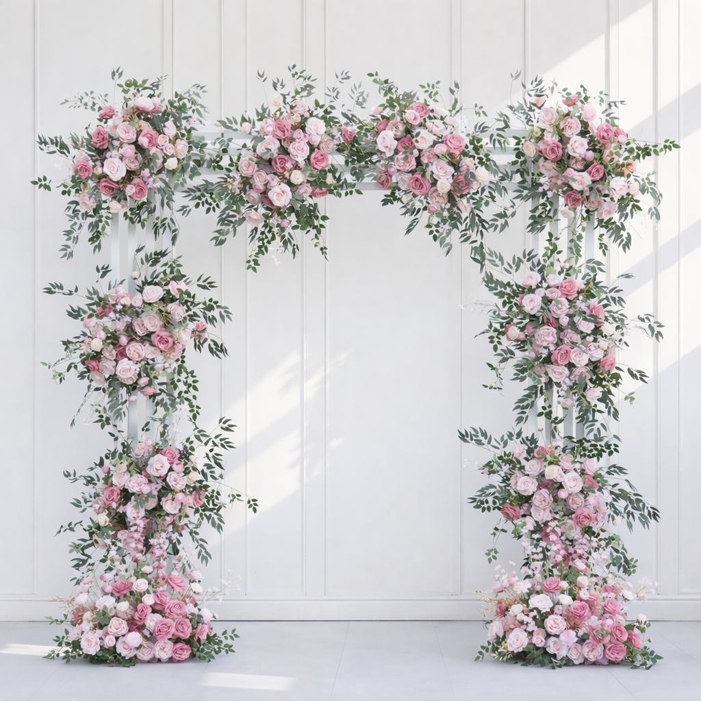 Leo Arch Scene (comes with arch and florals ) - $400.00