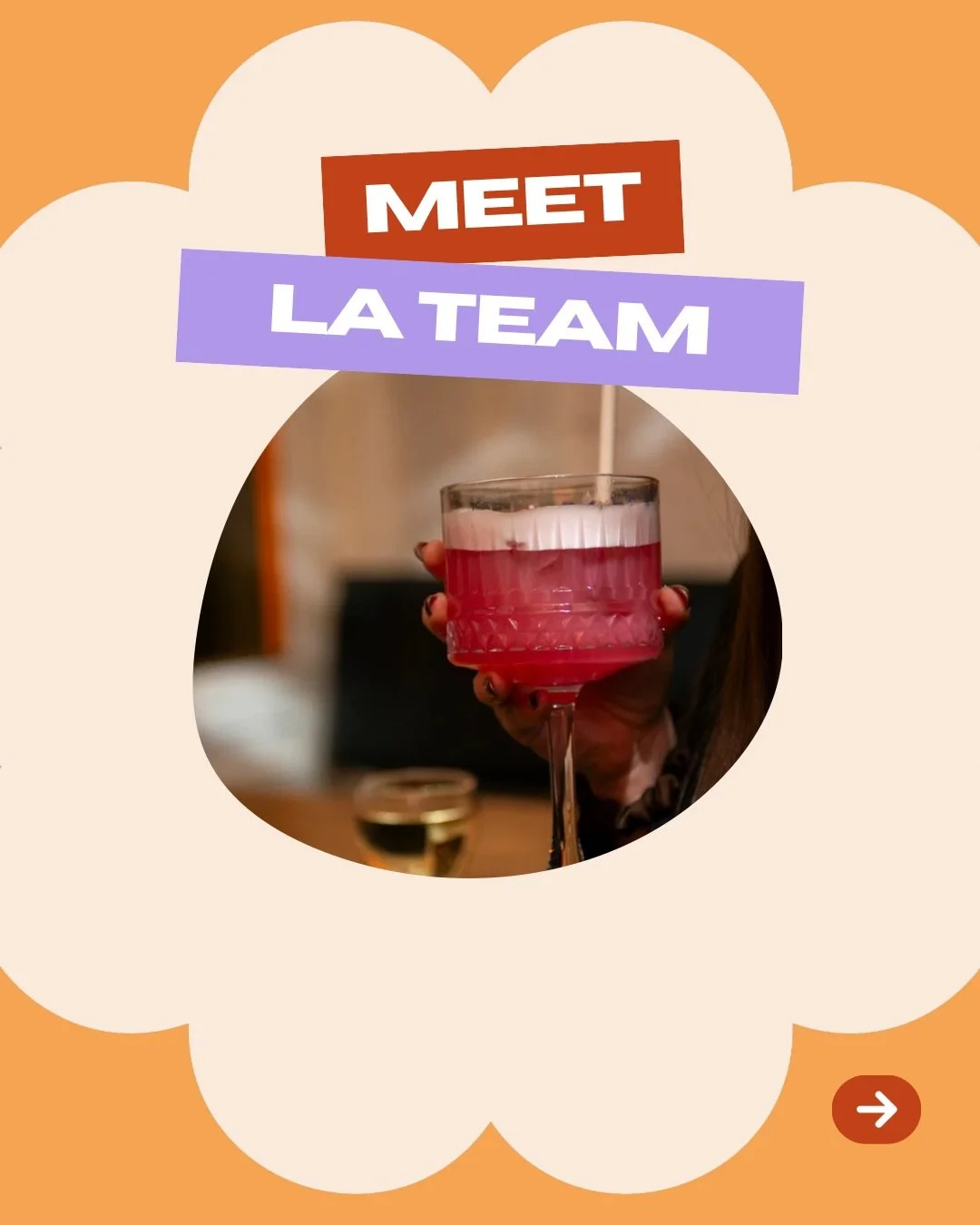MEET LA TEAM 🧡
Celle qui fera en sorte que ton exp&eacute;rience soit la meilleure possible 
Celle qui t&rsquo;accueillera comme si ce n&rsquo;&eacute;tait pas ta premi&egrave;re fois 
Celle qui te servira ton premier verre
Celle qui te redonnera le