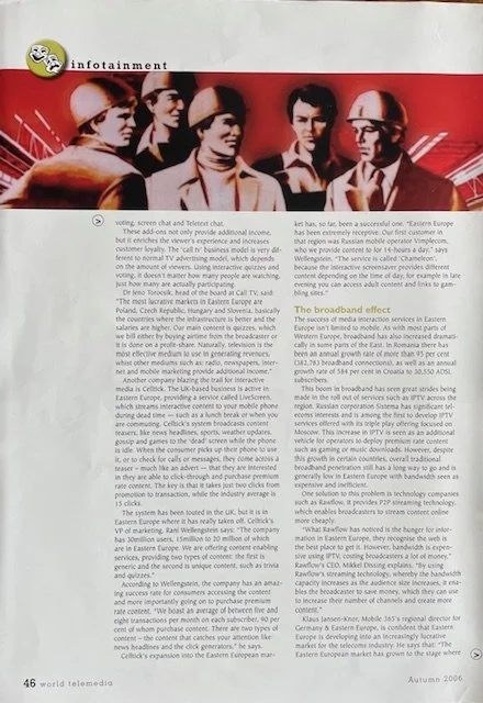 Group of five men wearing hard hats and industrial uniforms in front of a red background with white diagonal lines.