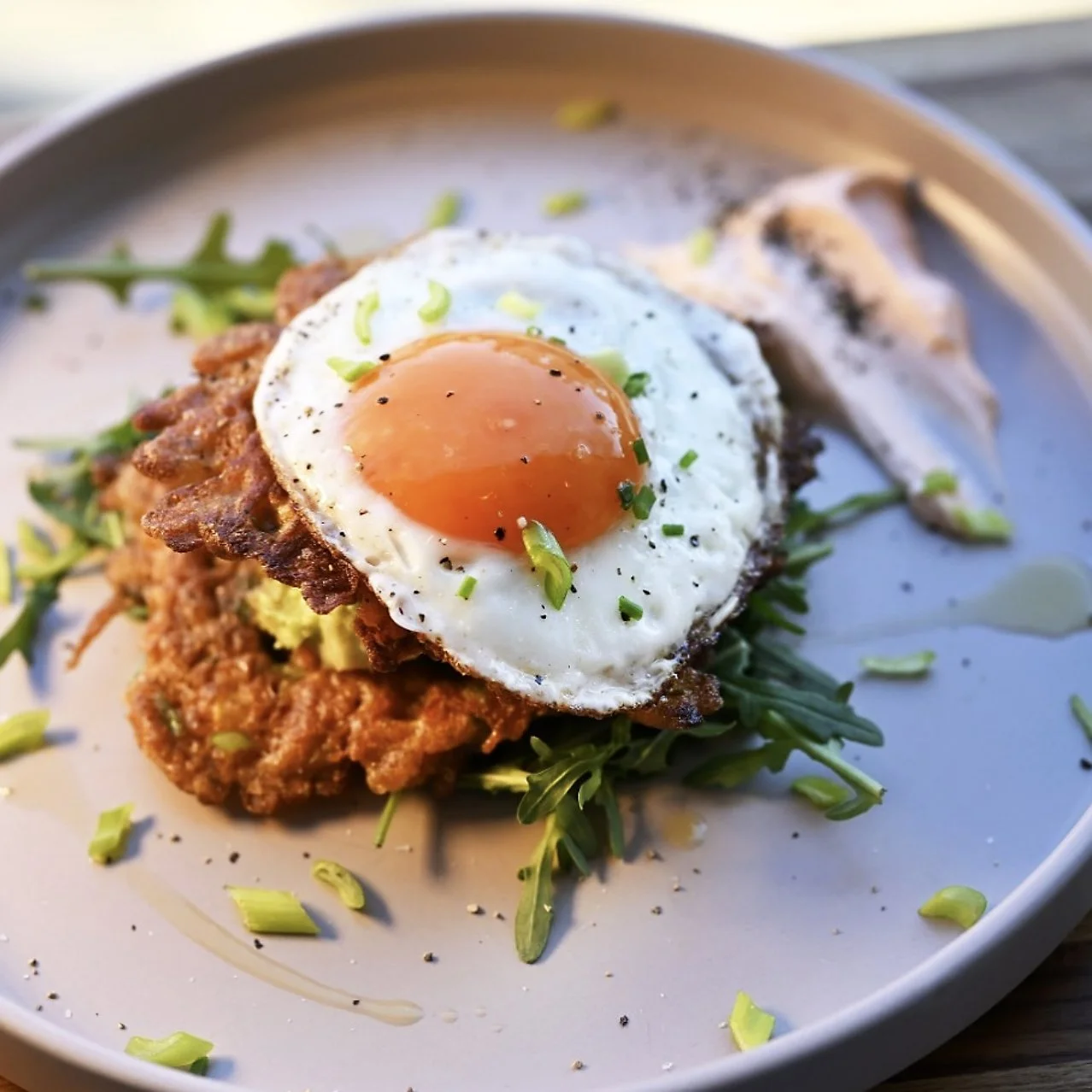 Brunch dish served at Bolo & Brew café in Horsley Surrey