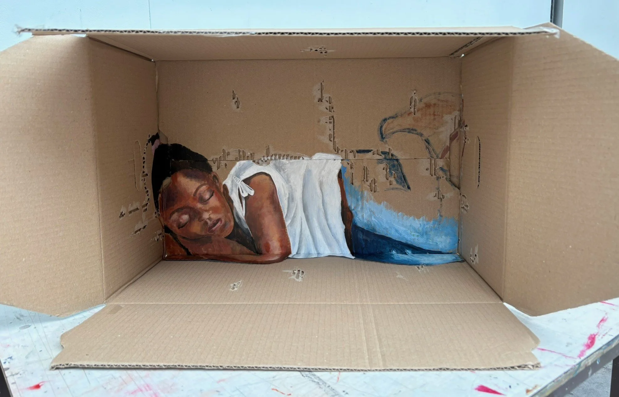 Acryl op karton, 60 x 40 cm