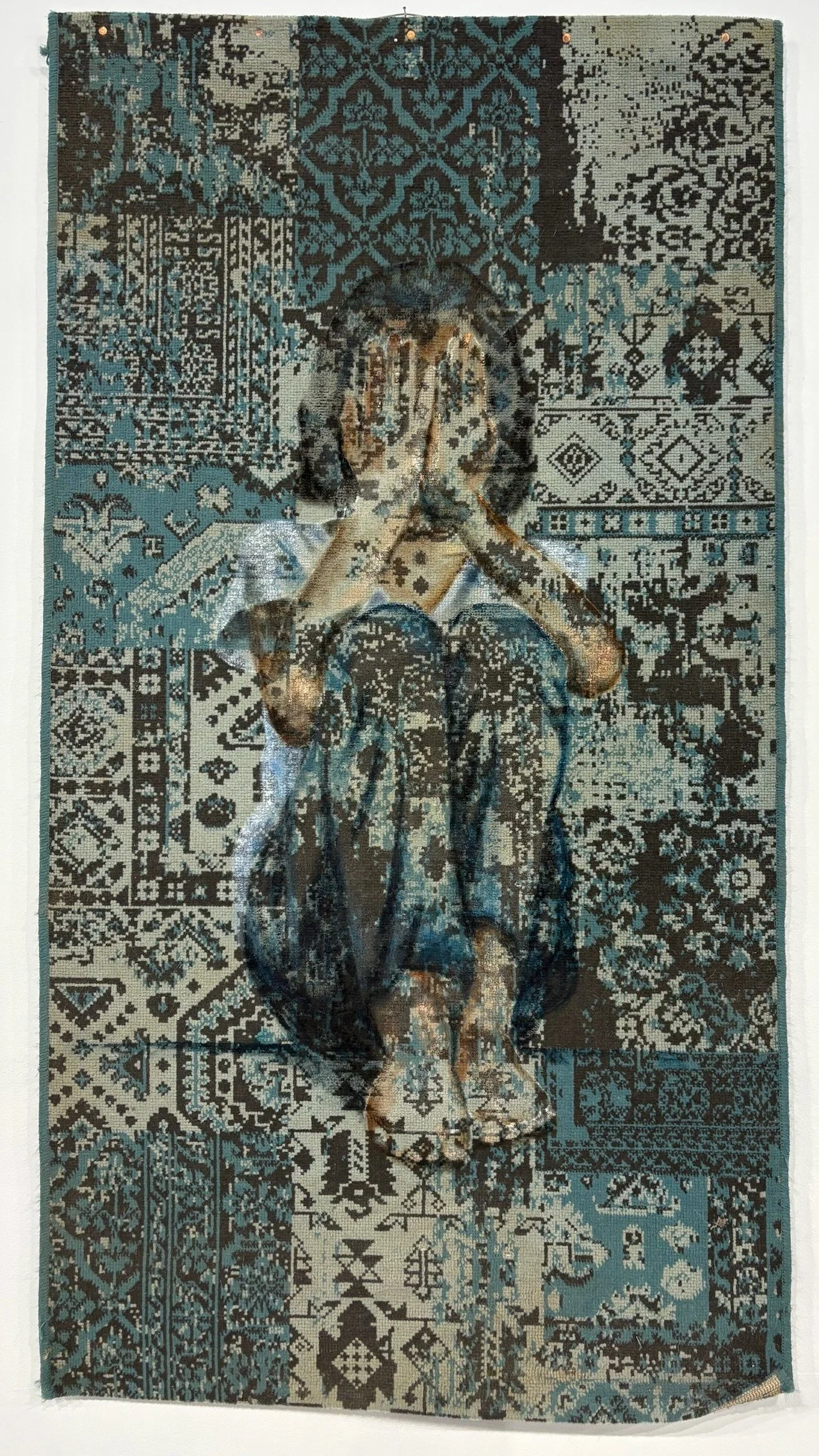 Acryl op tapijt, 80 x 145 cm