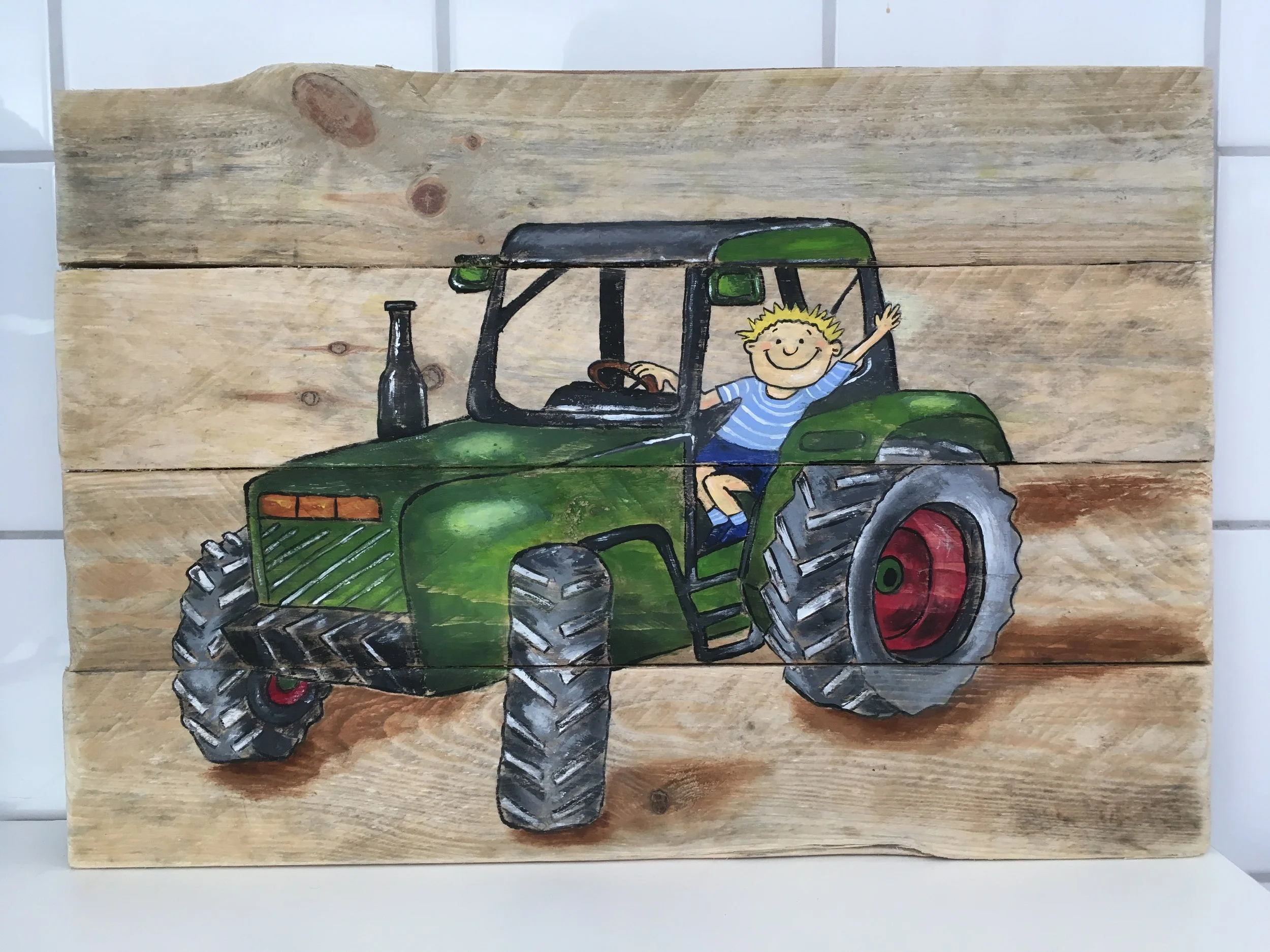 Acryl op hout, 30 x 43 cm, verkocht